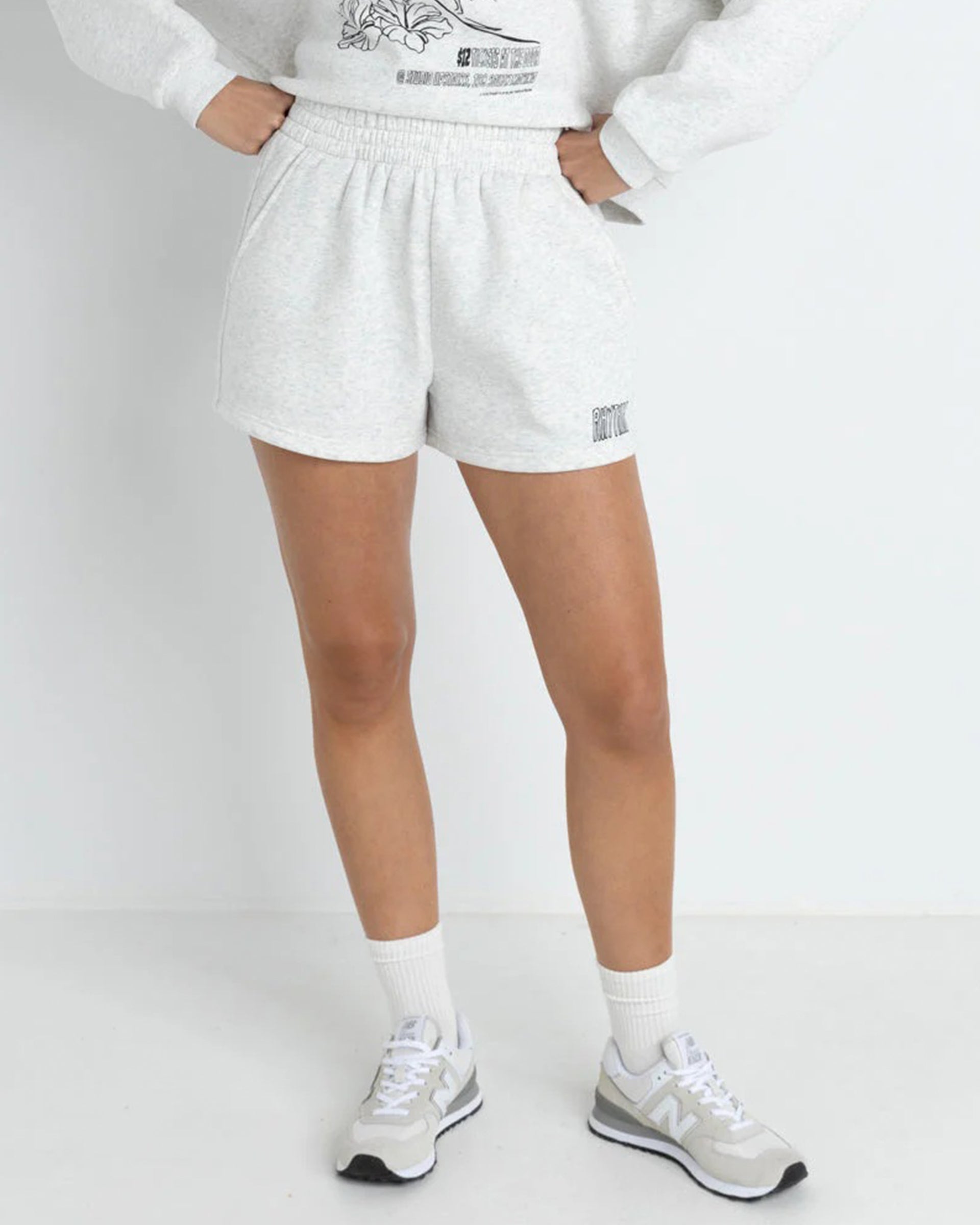 Rhythm Women's Paradise Found Fleece Shorts - Grey Marle