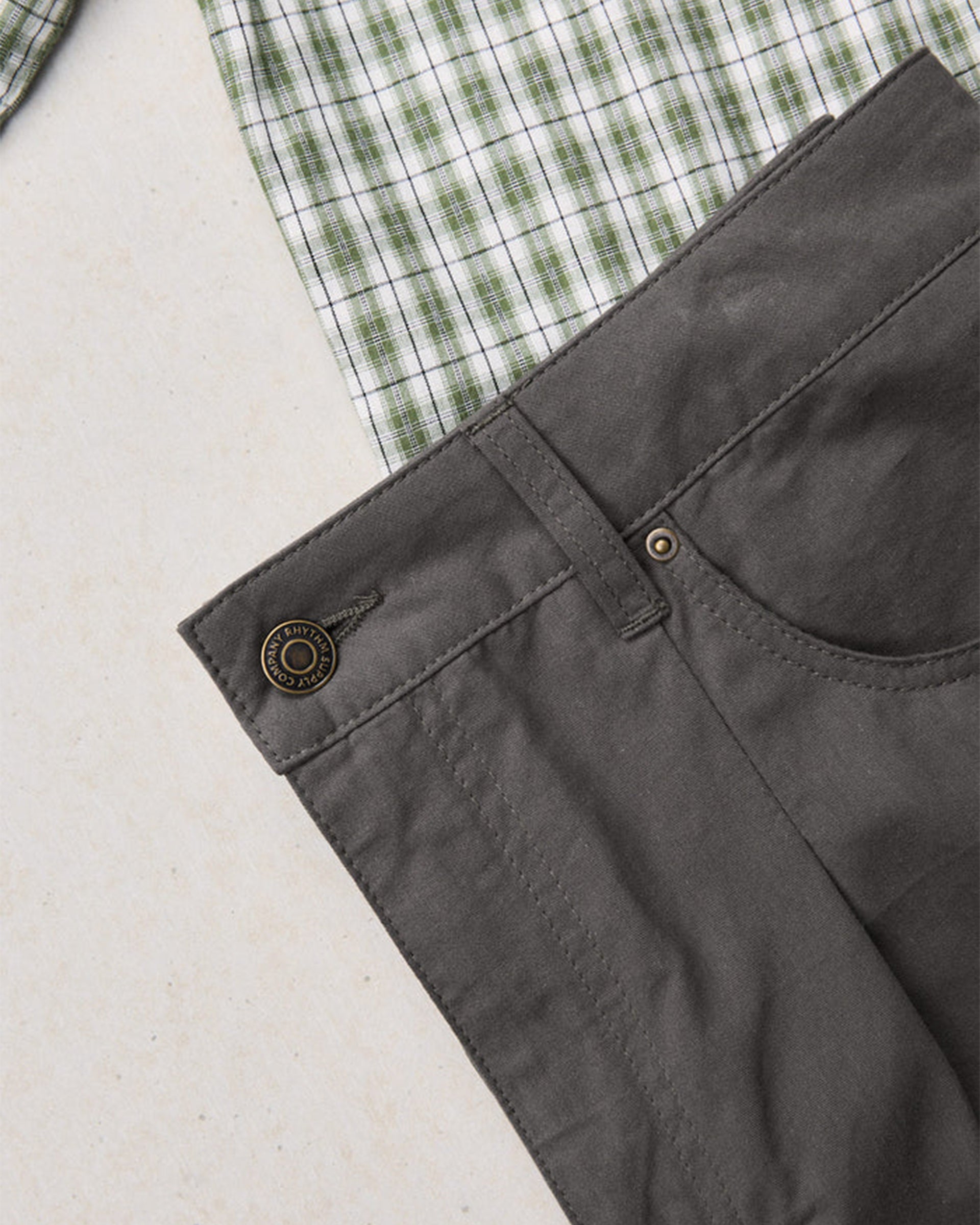 Rhythm Warped Straight Cut Pant - Grey