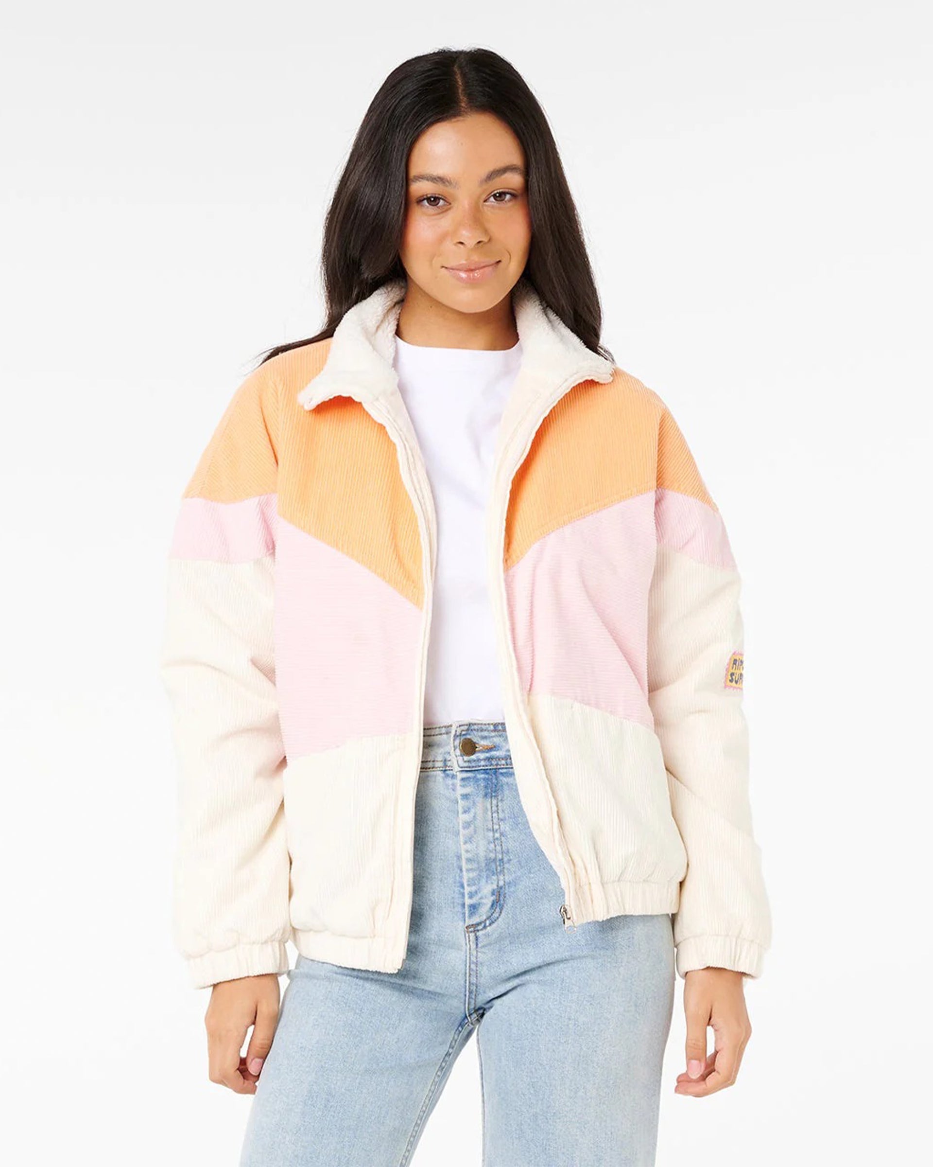 Rip Curl Women's Sunset Luau Cord Jacket - Off White
