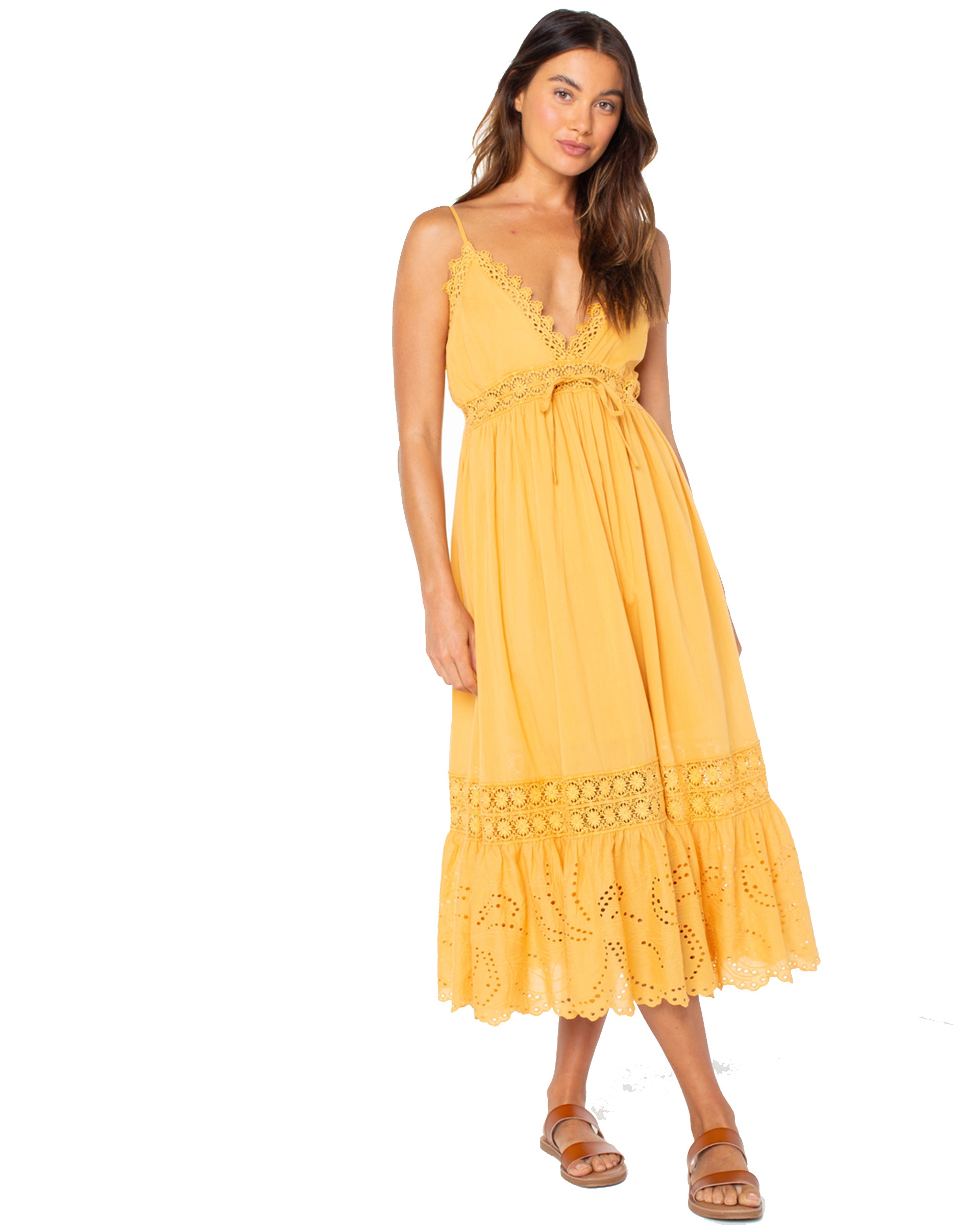 Roxy Women's Beach Break Dress - Gold