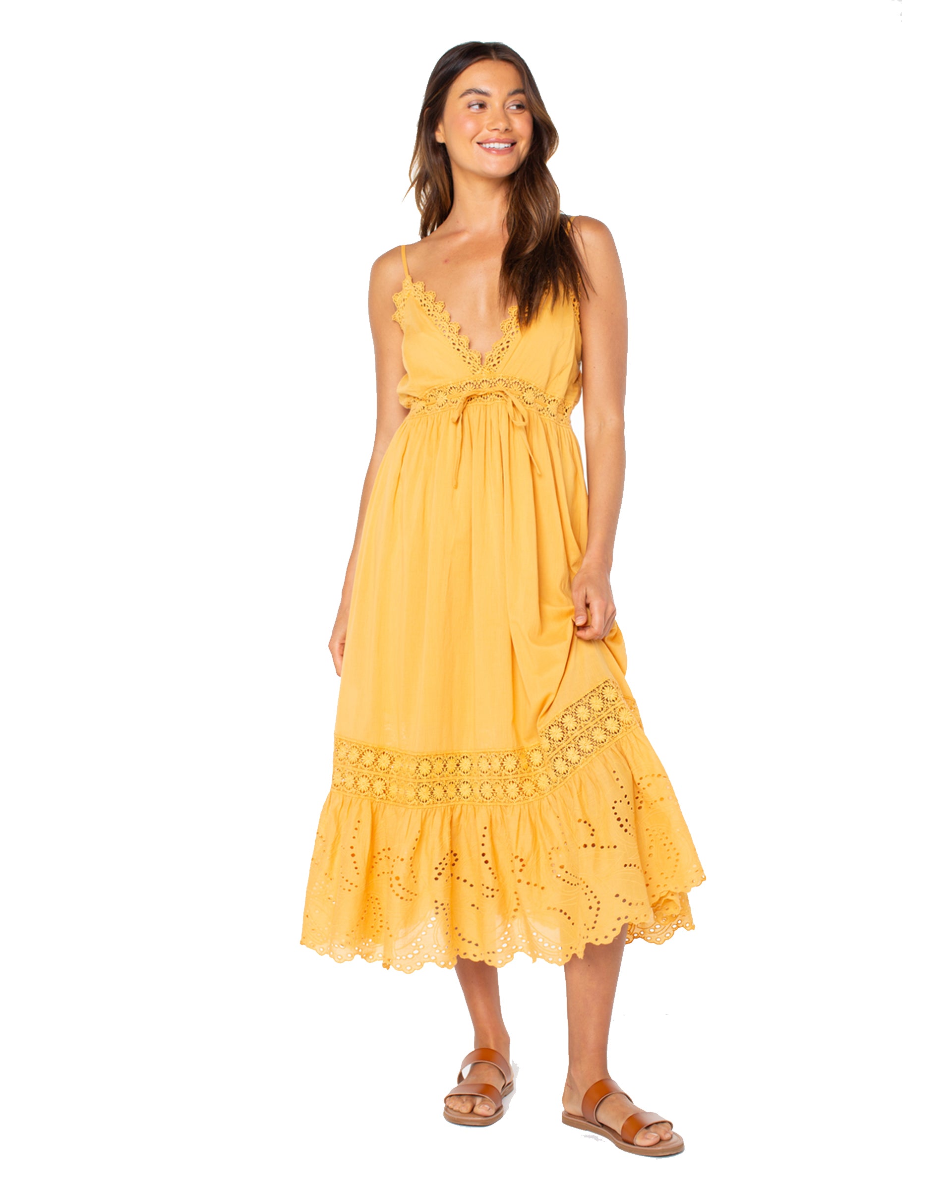 Roxy Women's Beach Break Dress - Gold