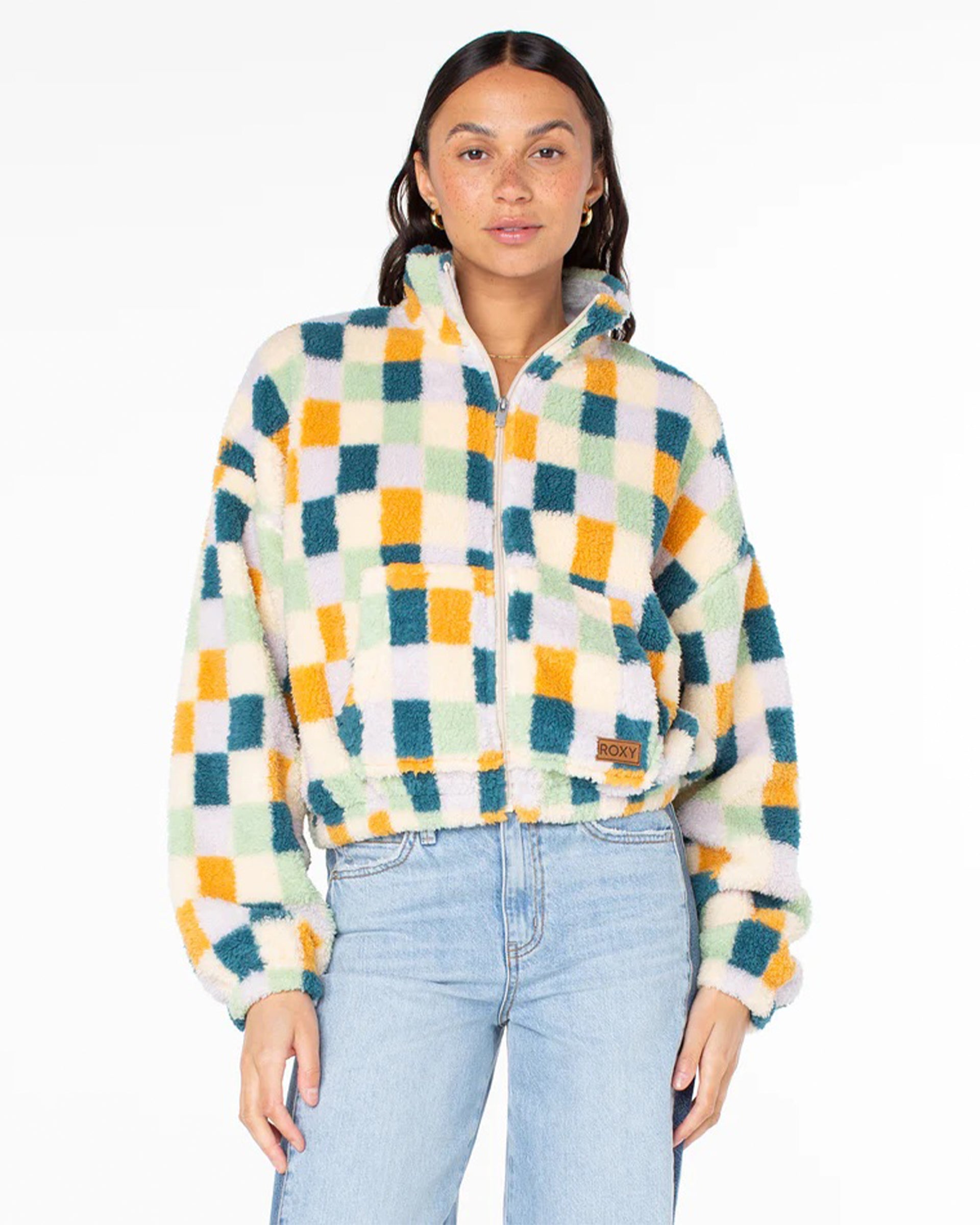 Roxy Women's Cold Surf Zip Up - Deep Lagoon