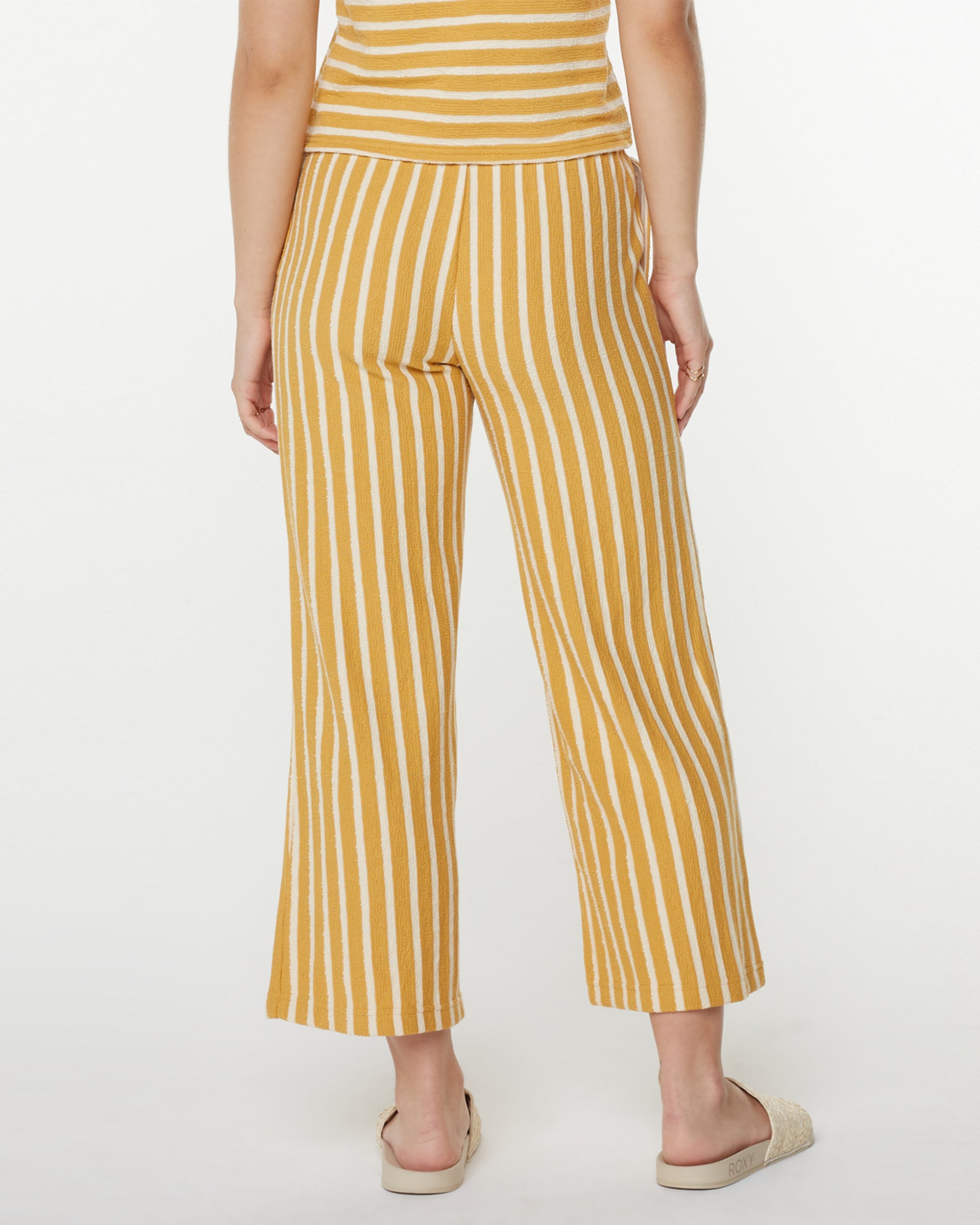 Roxy Women's Java Stripe Pants - Amber Gold High Tide Stripe