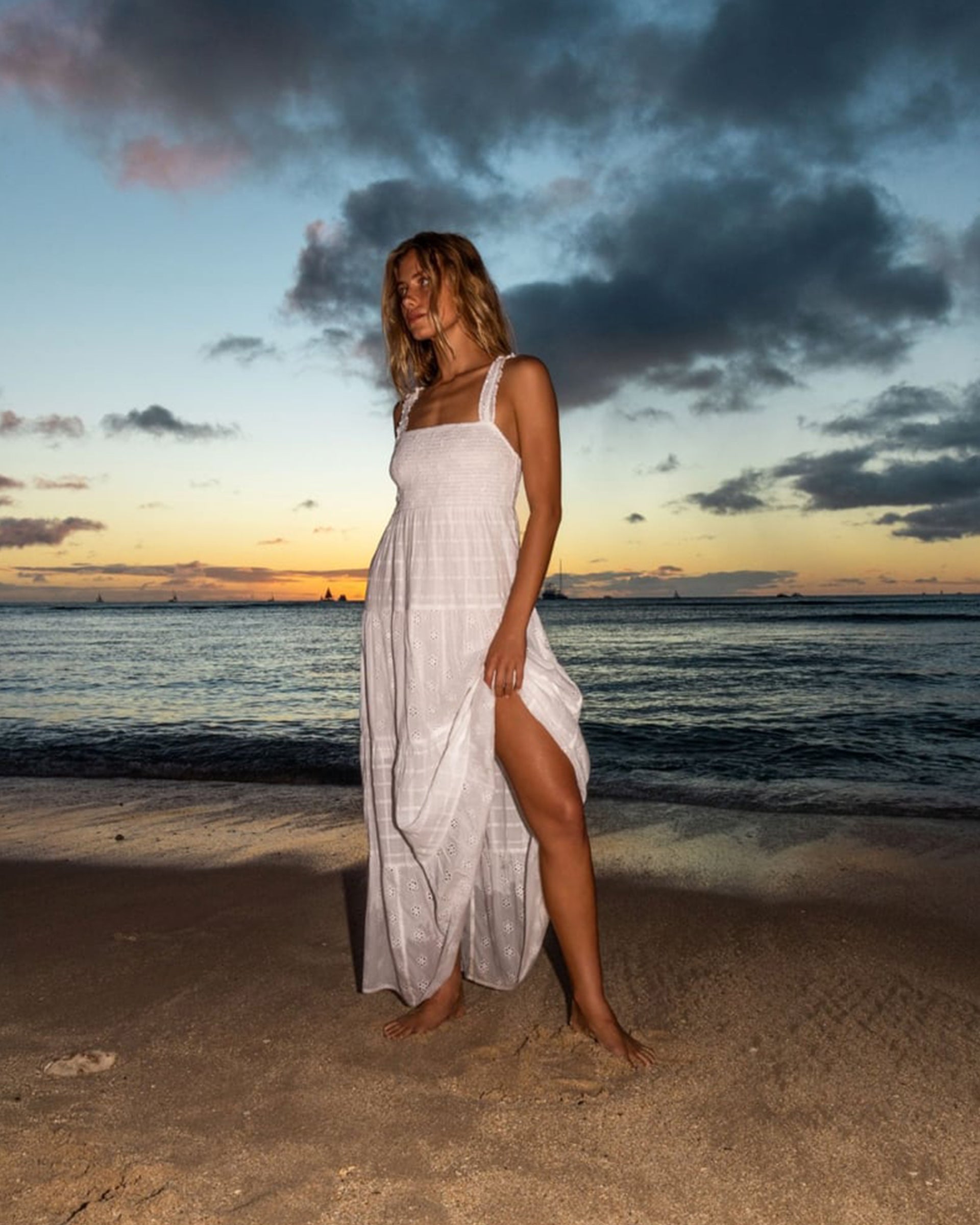 Roxy Women's Lily Bloom Maxi Dress - White