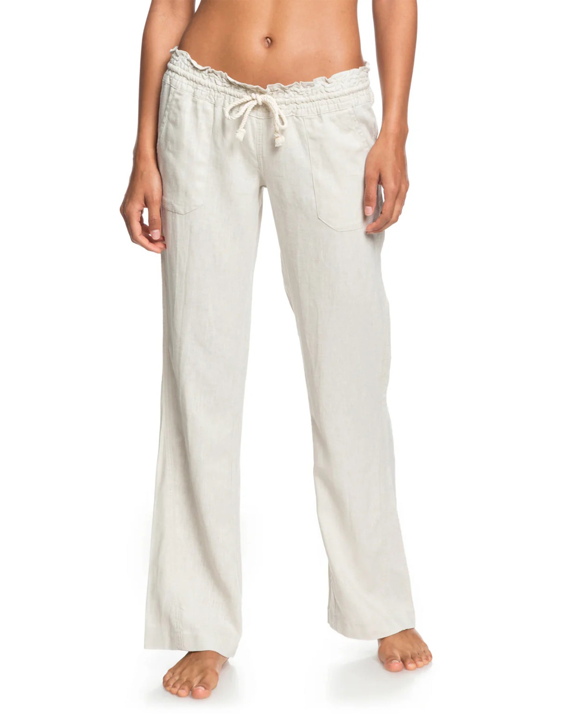Roxy Women's Oceanside Pant - Stone Solid