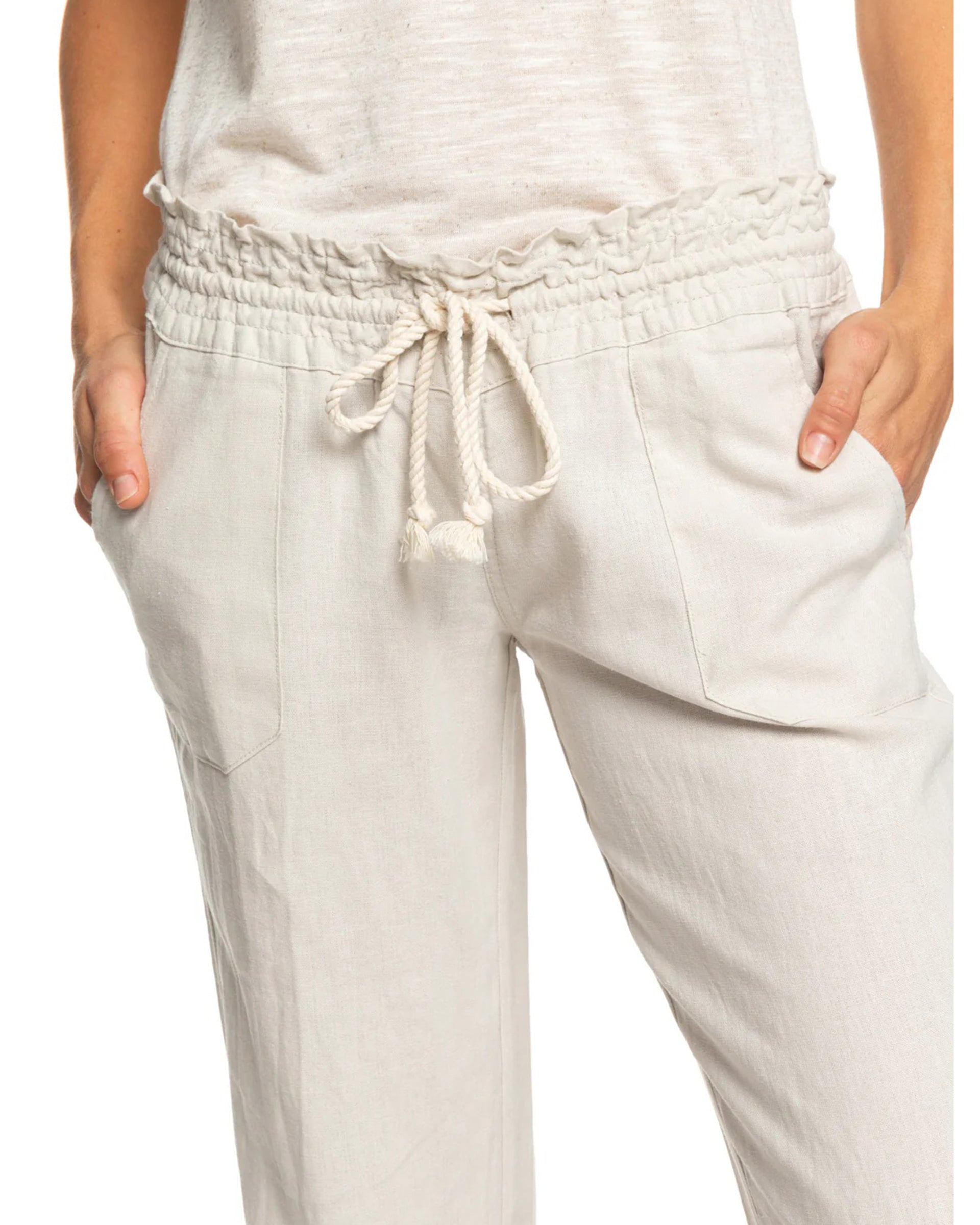 Roxy Women's Oceanside Pant - Stone Solid