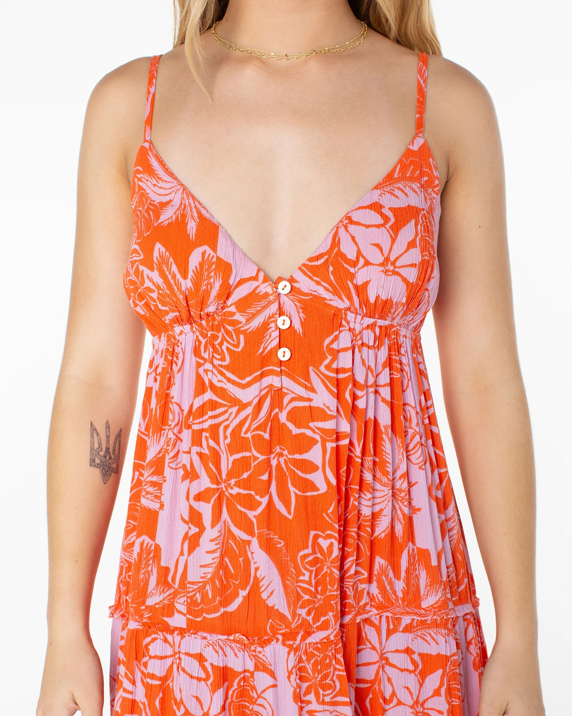 Roxy Women's Warm Rays Maxi Dress - Tigerlily Tropical