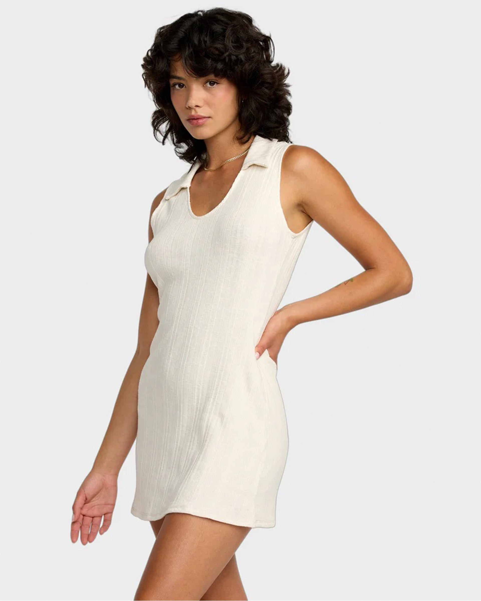 RVCA Women's Ava Mini Dress - Cloud