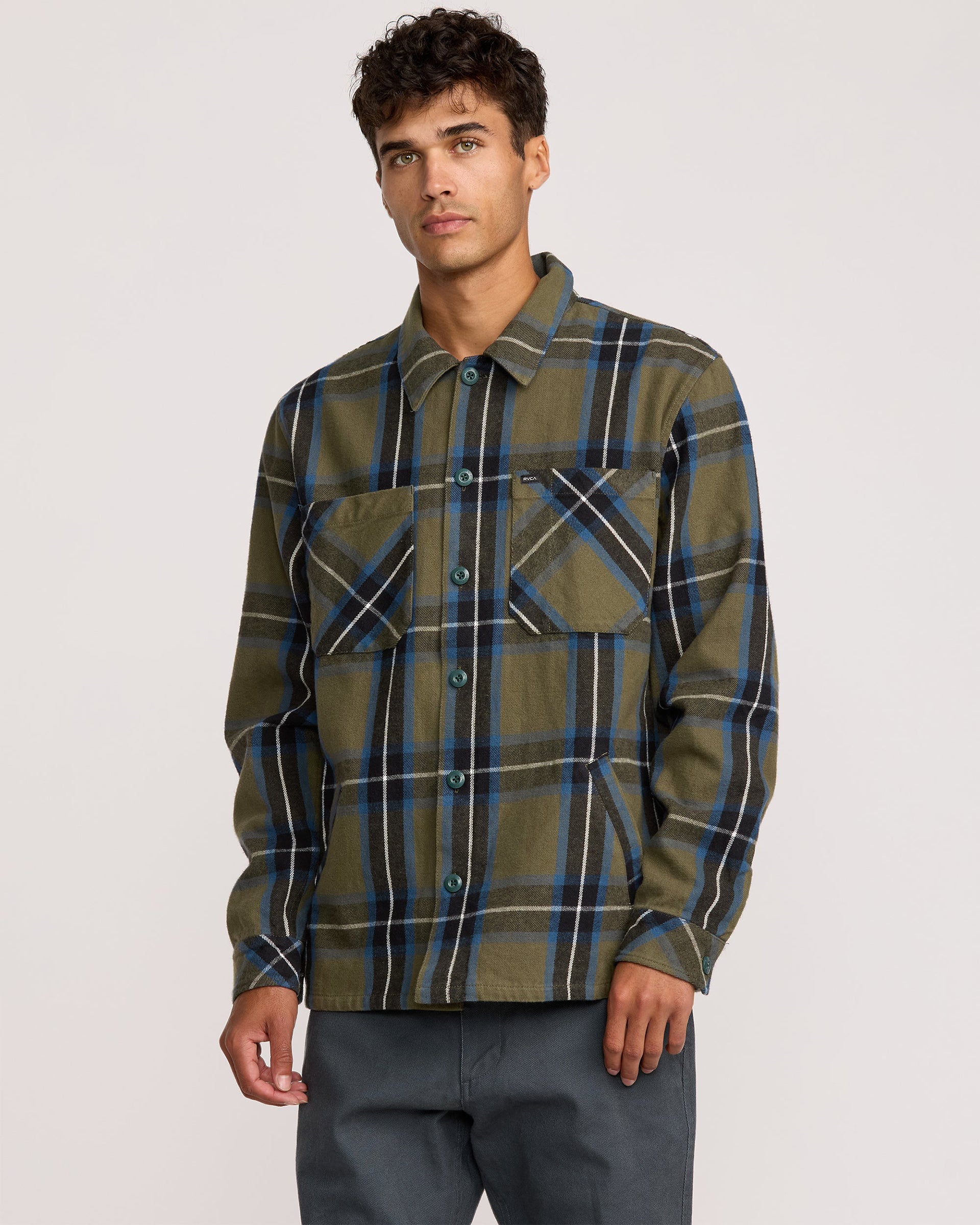 RVCA Flight Risk Shirt Jacket - Hunter Green