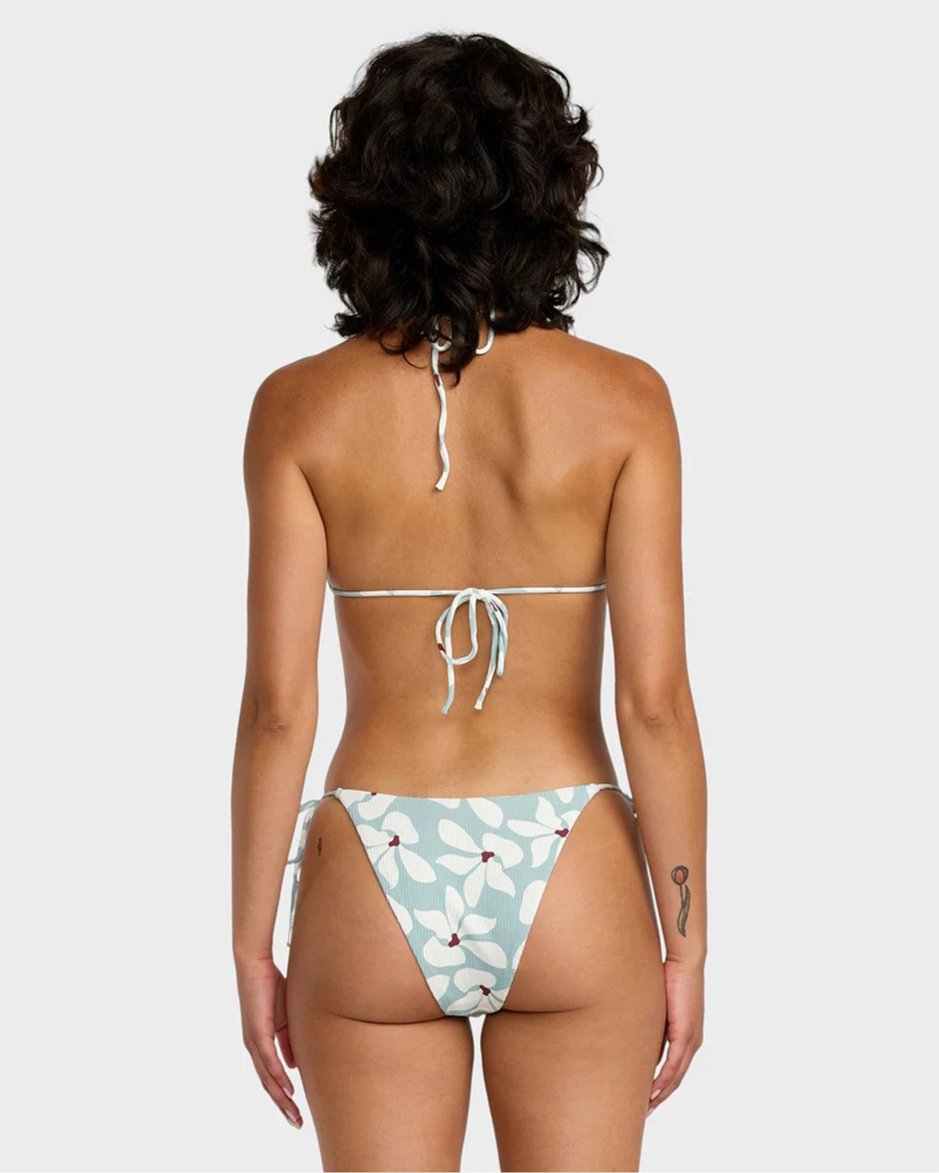 RVCA Women's Good Things Coming Knotted Triangle Bikini Top - Mist Blue