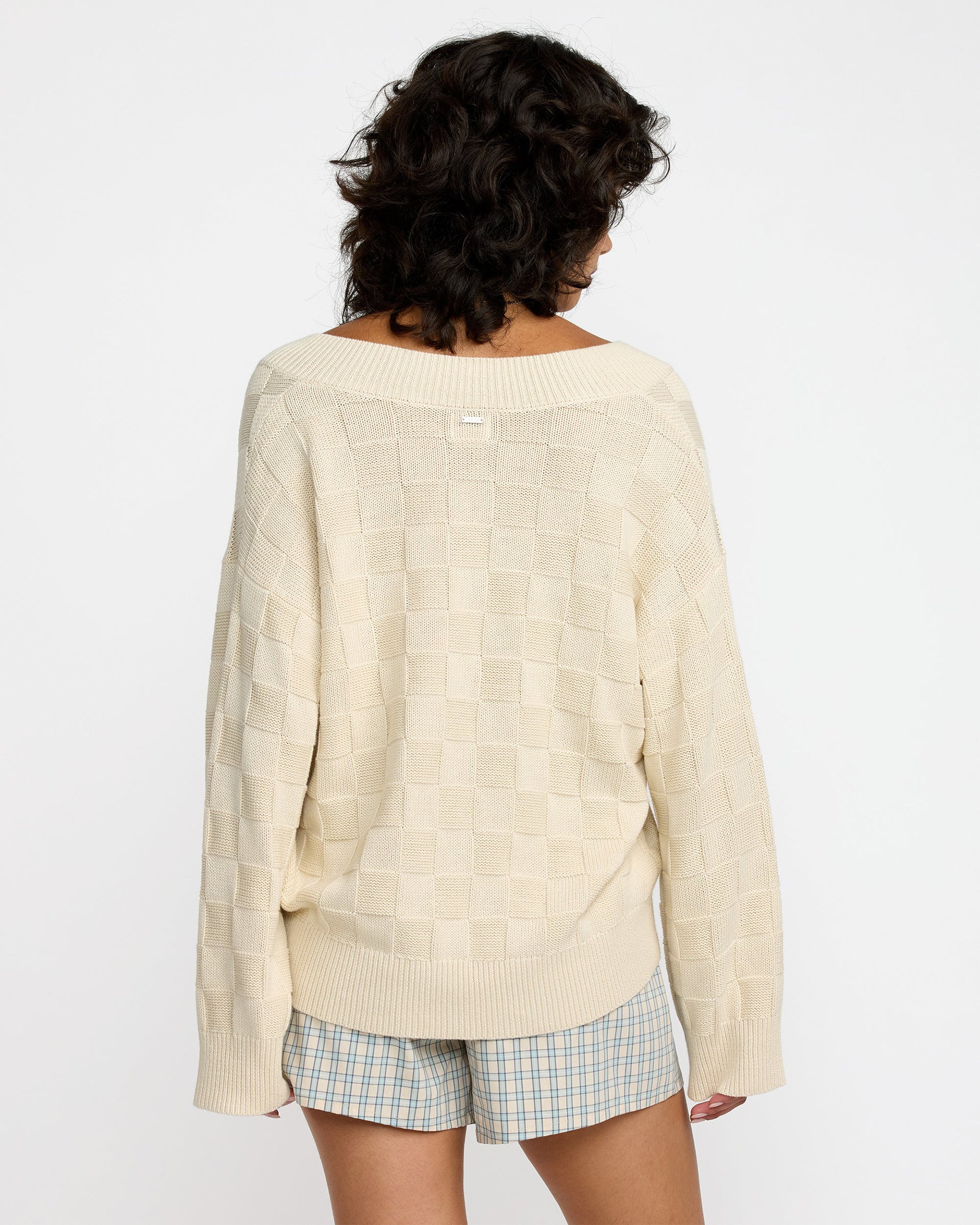 RVCA Women's Harmony V-Neck Sweater - Sand