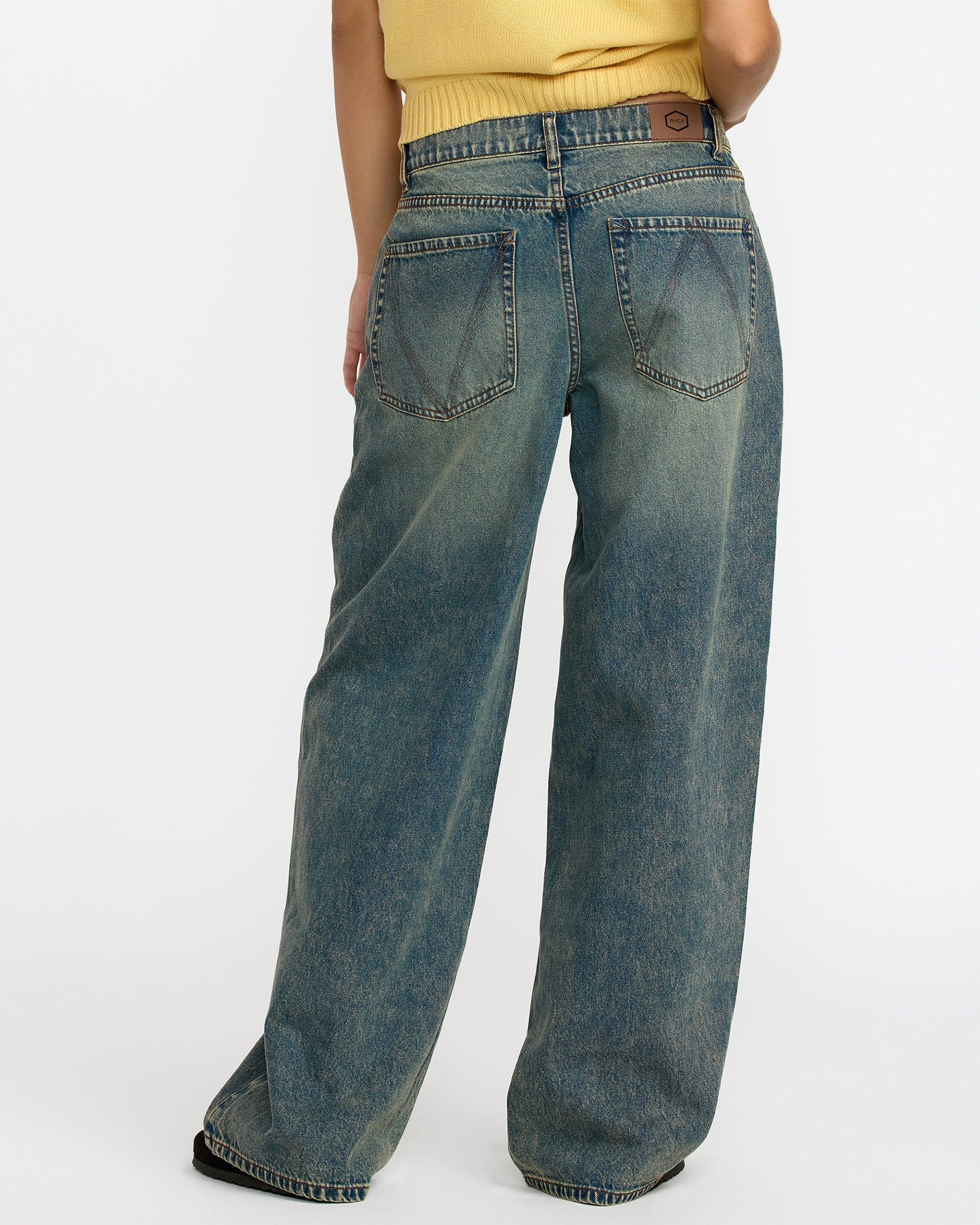 RVCA Women's Loosey Pant - Dusty Blue Wash