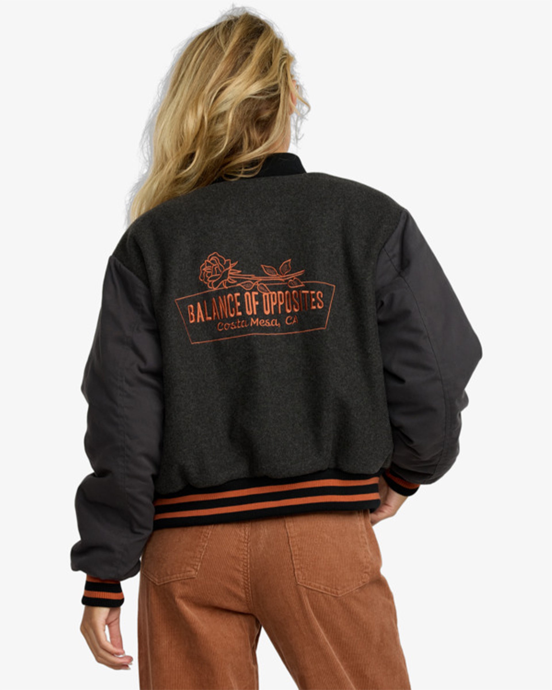 RVCA Women's Ryan Bomber Jacket - Washed Black