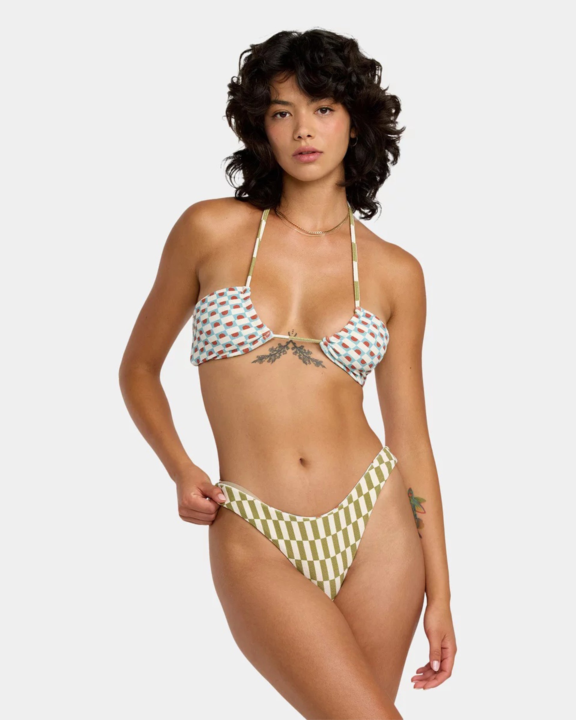 Strange Ways Medium French Bikini Bottom - Sky Blue