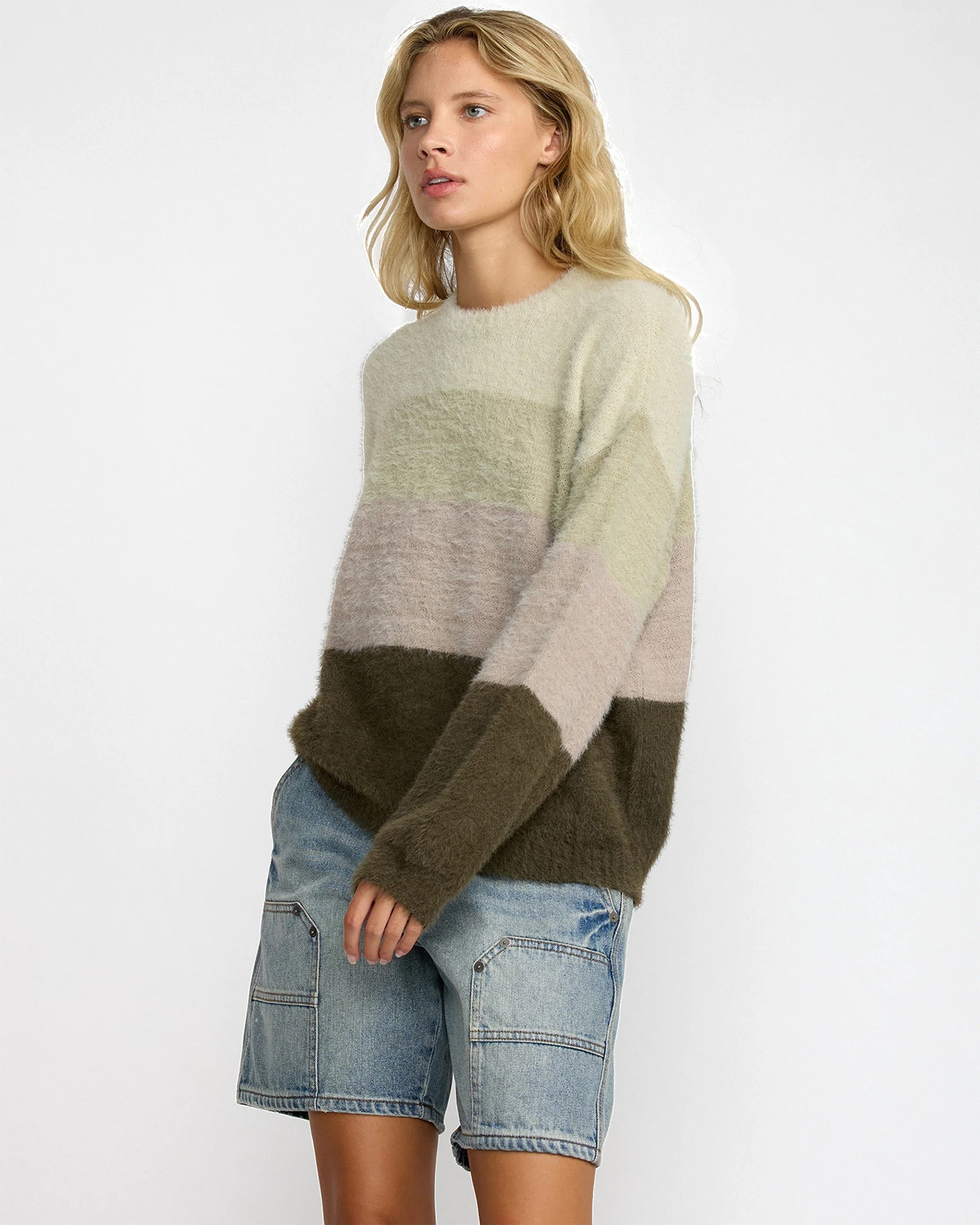 RVCA Women's Ty Sweater - Cypress Green