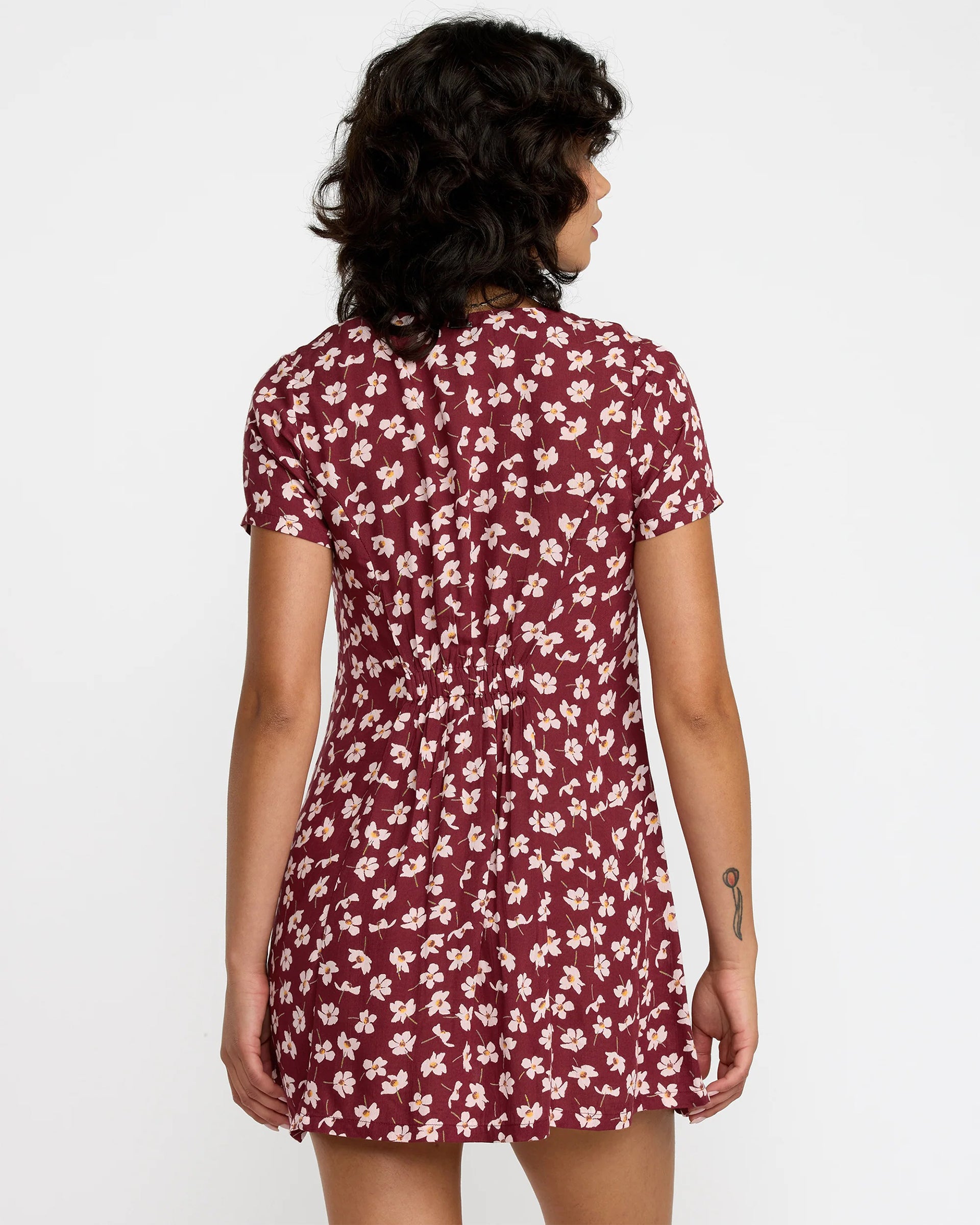 RVCA Women's Understated Dress - Cranberry