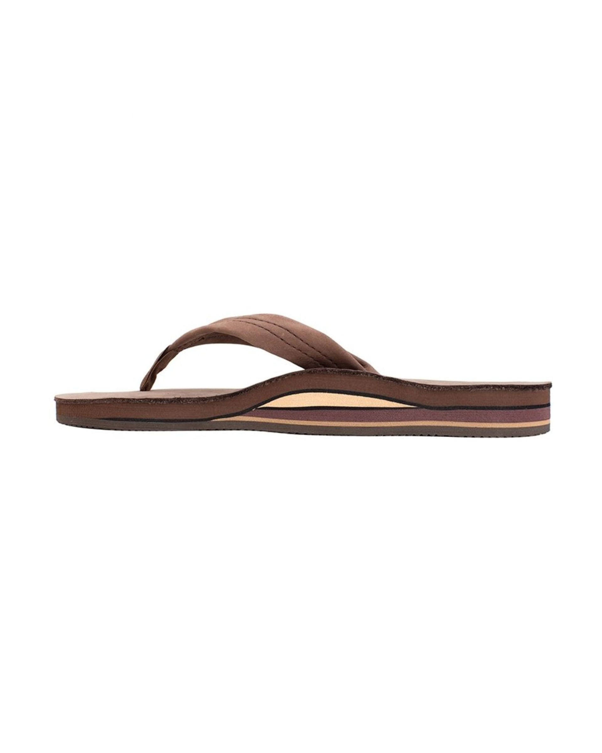 Rainbow Men's Double Arch Sandals - Dark Brown