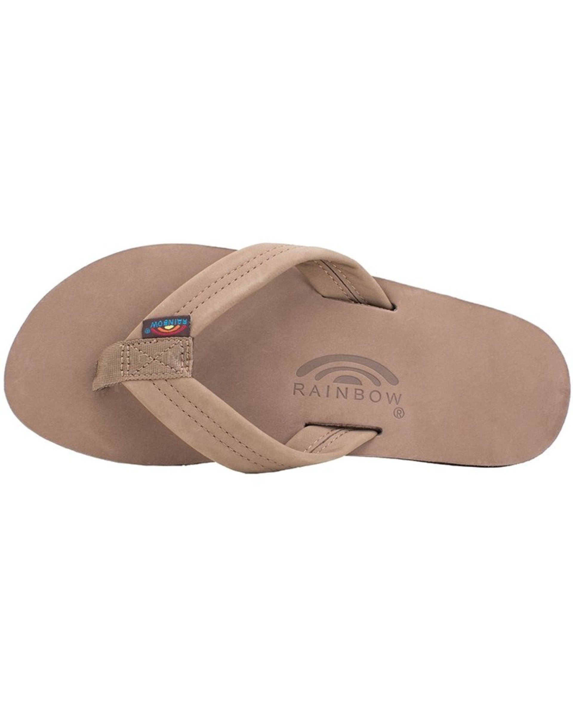 Rainbow Men's Premier Leather Single Layer Arch Sandals - Dark Brown