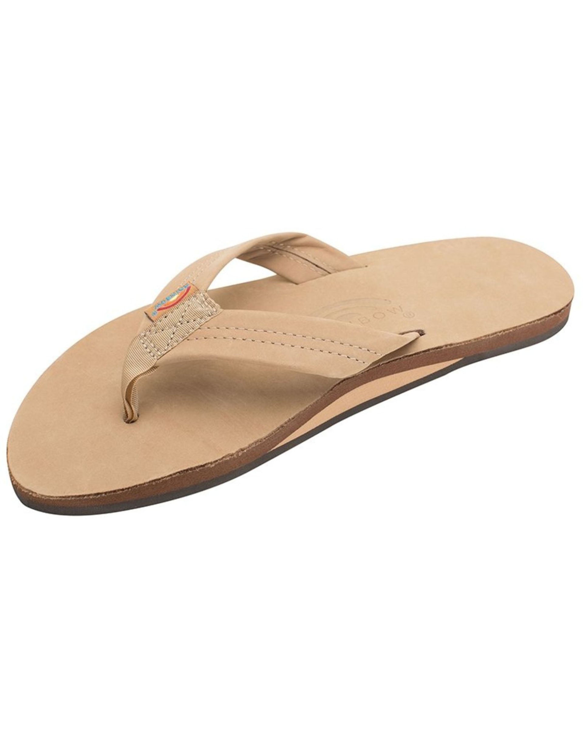 Rainbow Men's Premier Leather Single Layer Arch Sandals - Sierra Brown