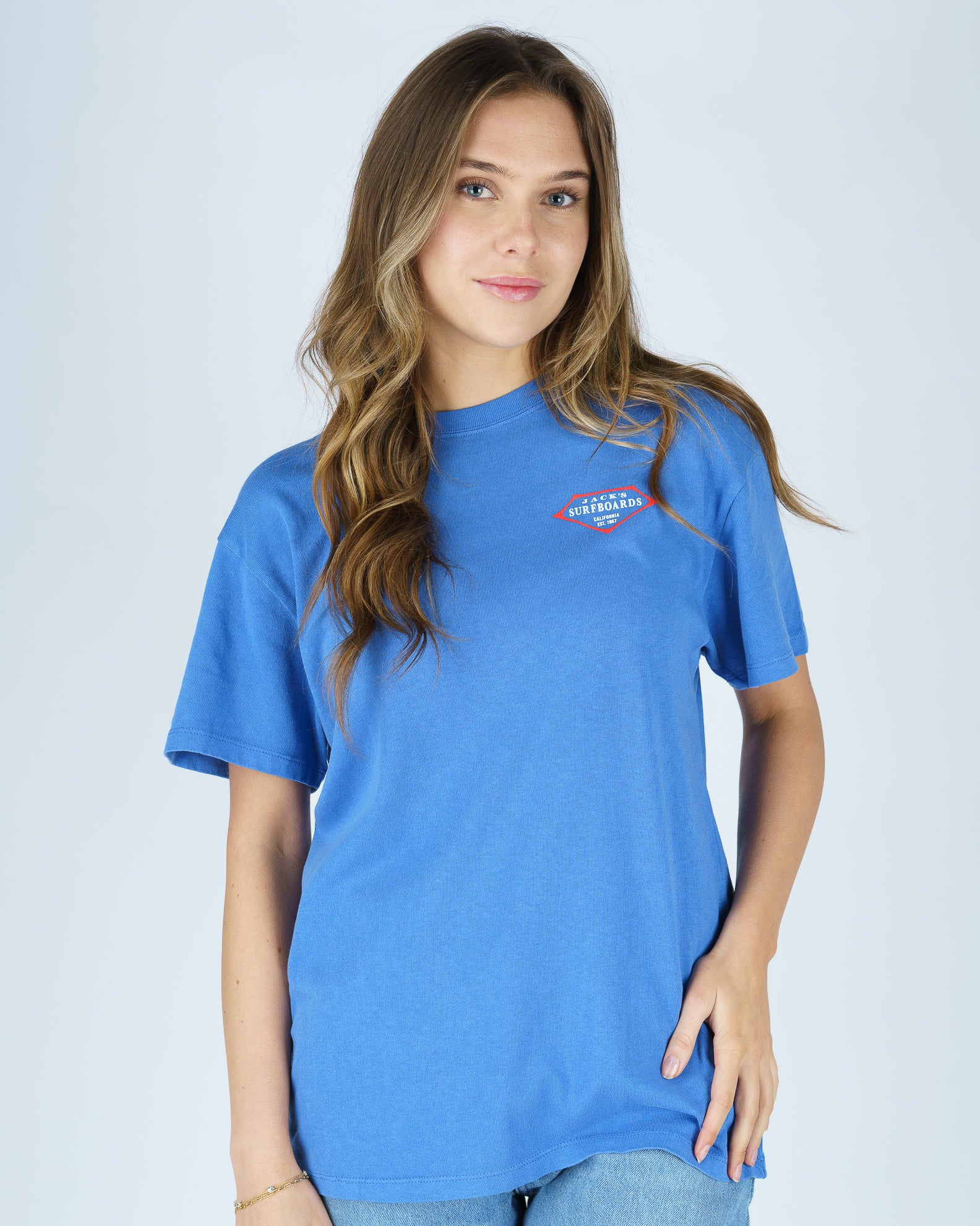 Retro Lam S/S Tee - Royal Blue