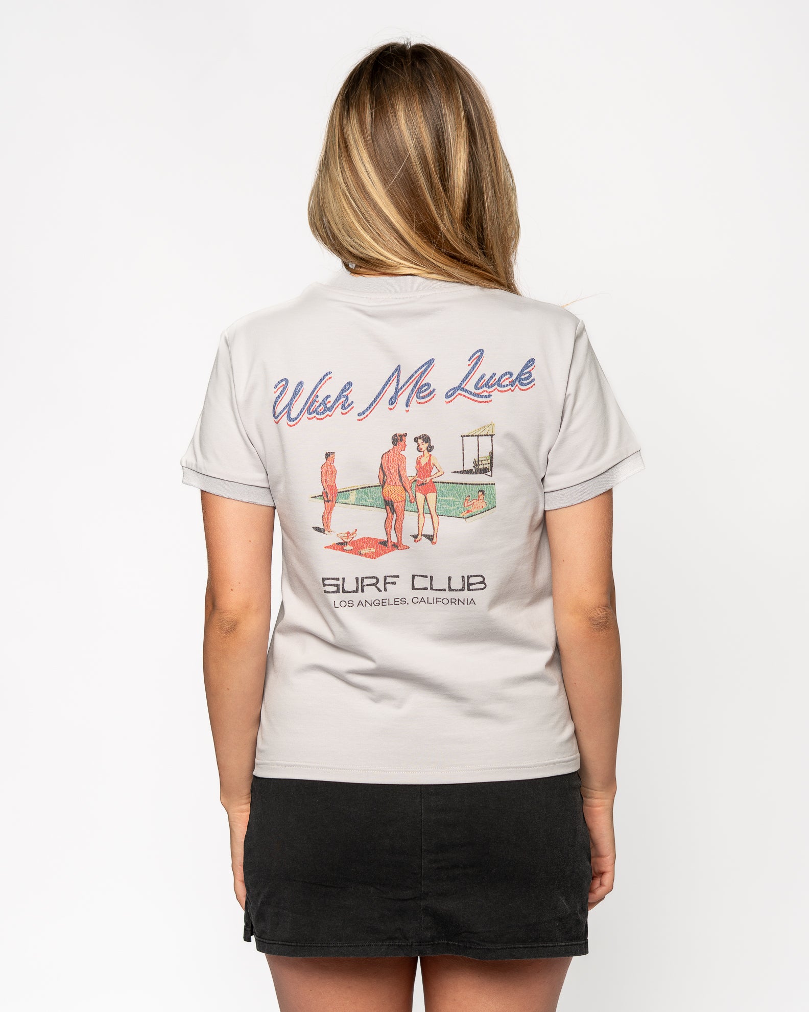 Retro Surf Club Baby S/S Tee - White