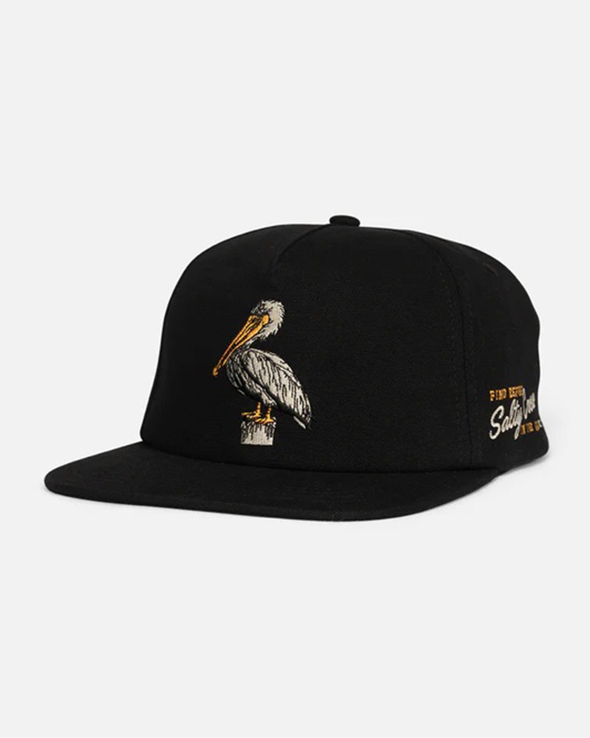 Salty Crew Coastal 5 Panel Hat - Black