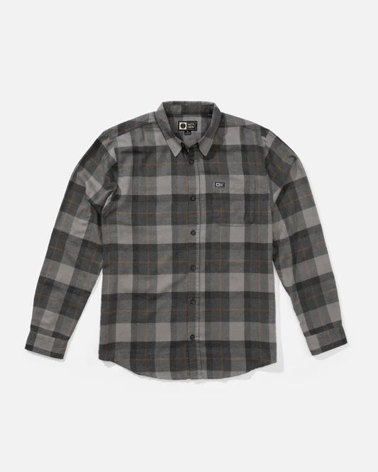 Salty Crew Early Bird Flannel - Charcoal
