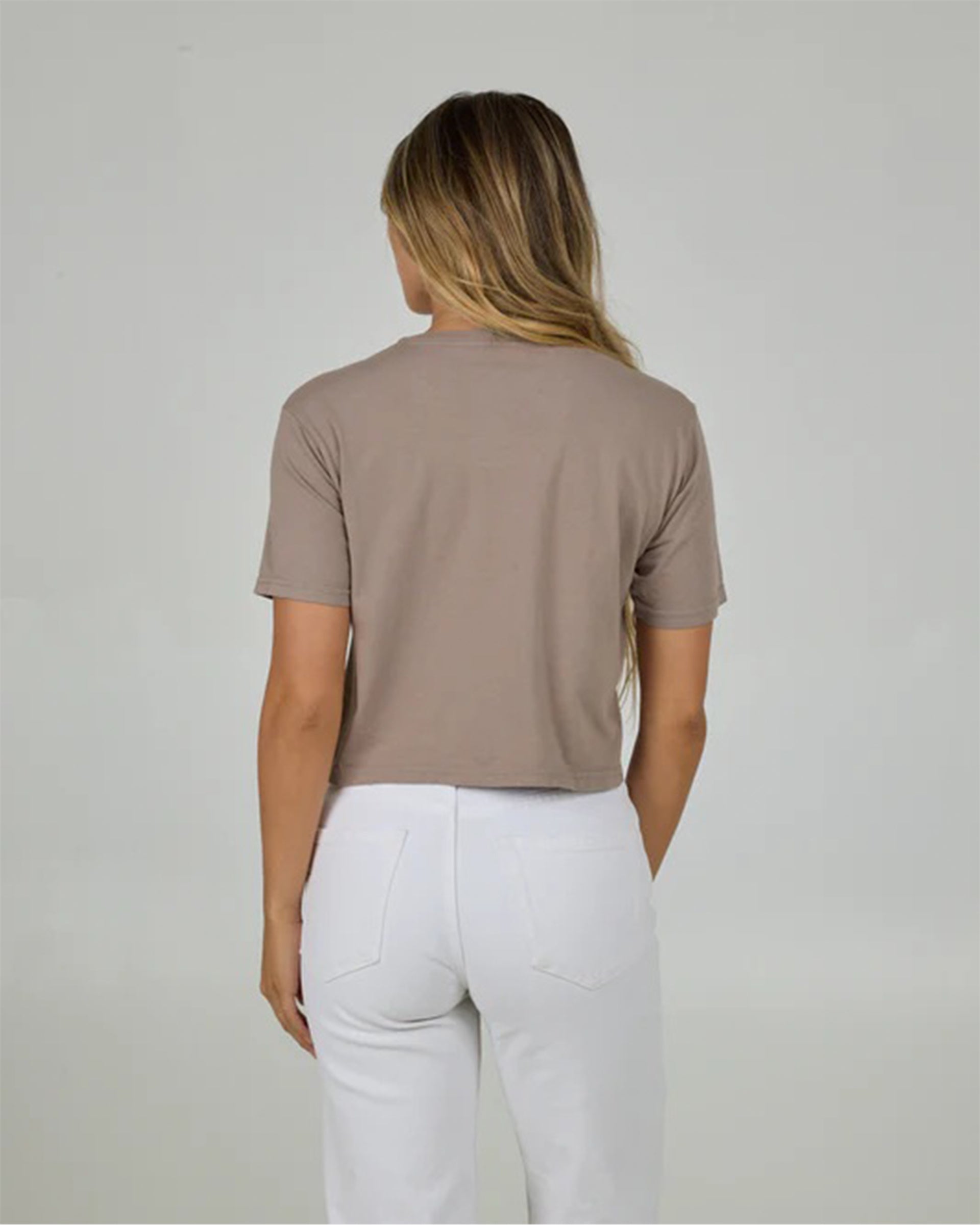 Salty Crew Women's Even Keel Crop Tee - Taupe