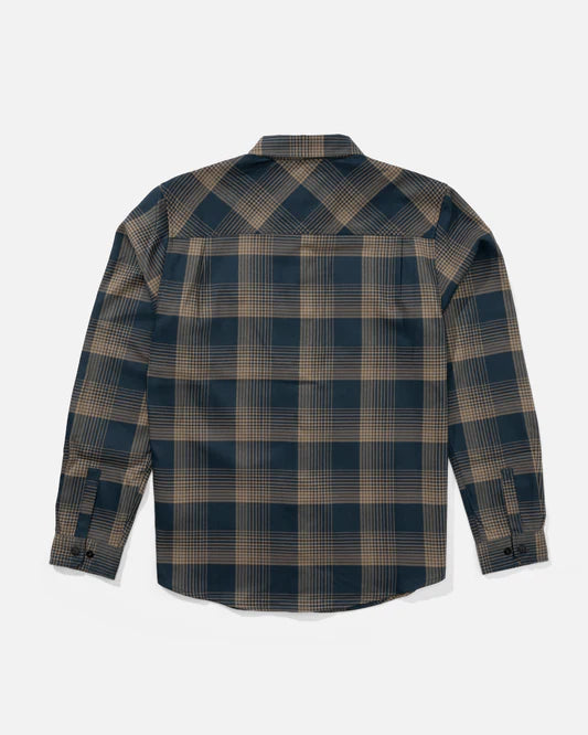 Salty Crew Fathom Long Sleeve Tech Flannel - Midnight Navy