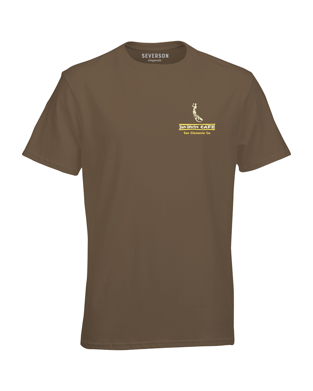 Severson Originals San Onofre Cafe T-Shirt-Walnut