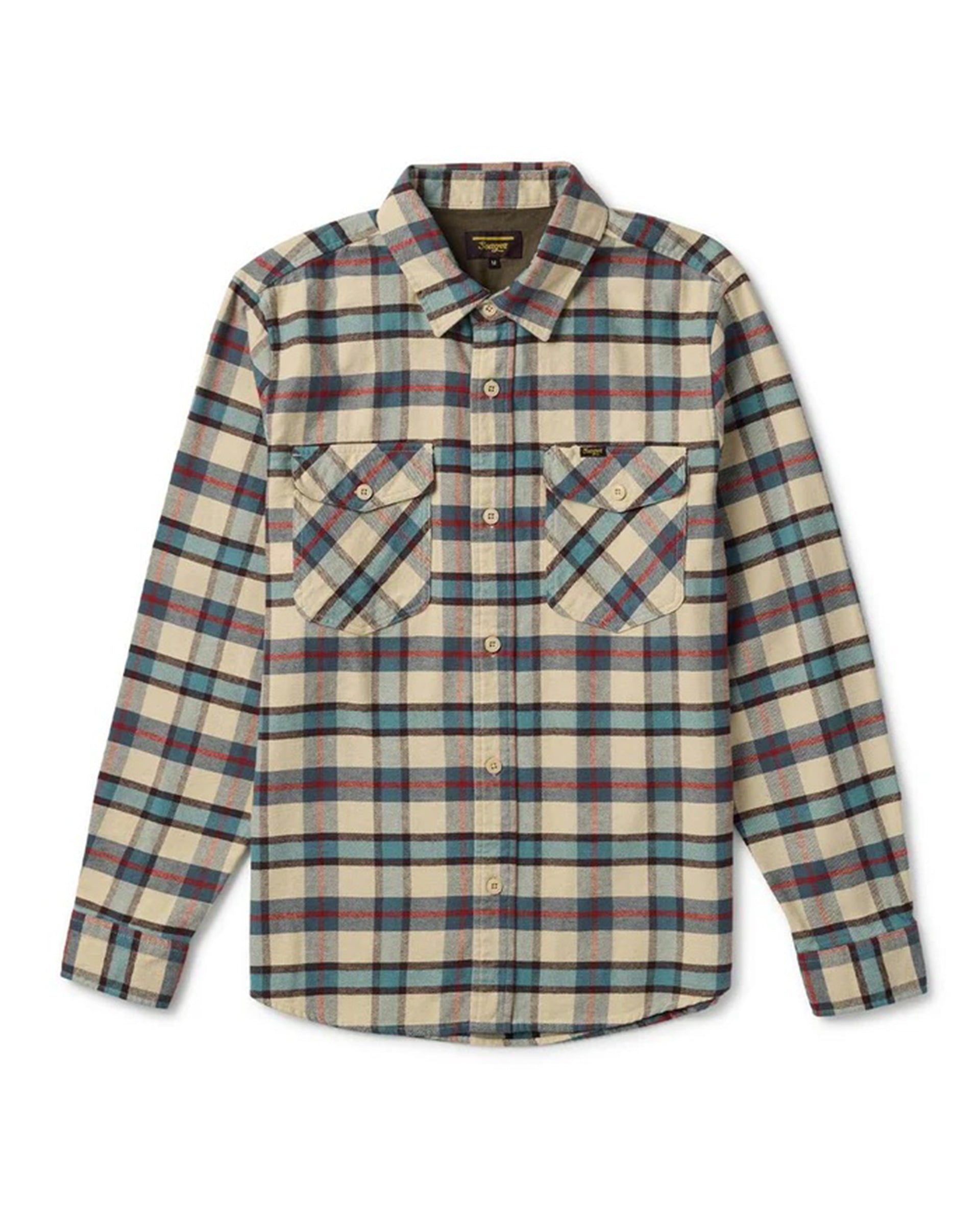 Seager Co. Calico Flannel - Cream Plaid
