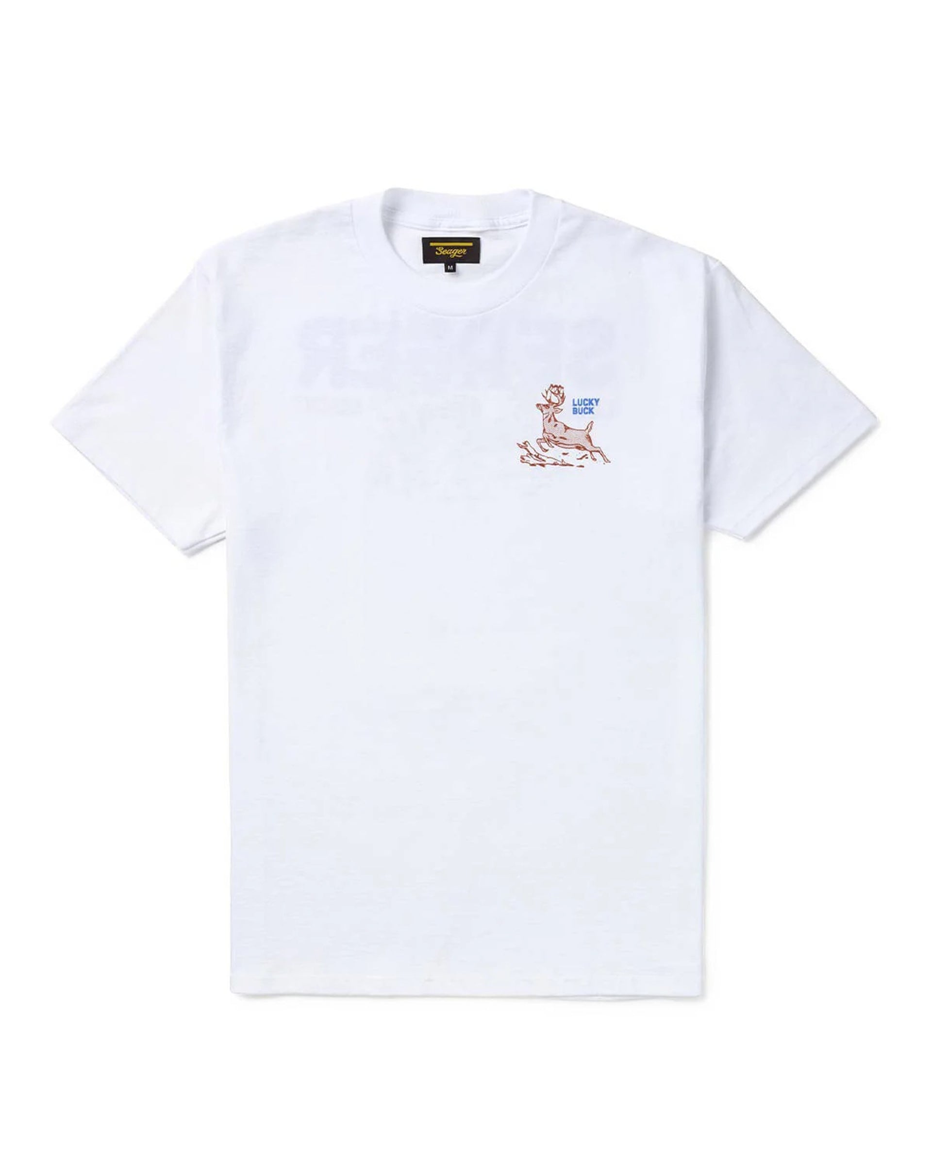 Seager Co. Lucky Buck Short Sleeve T-Shirt - White
