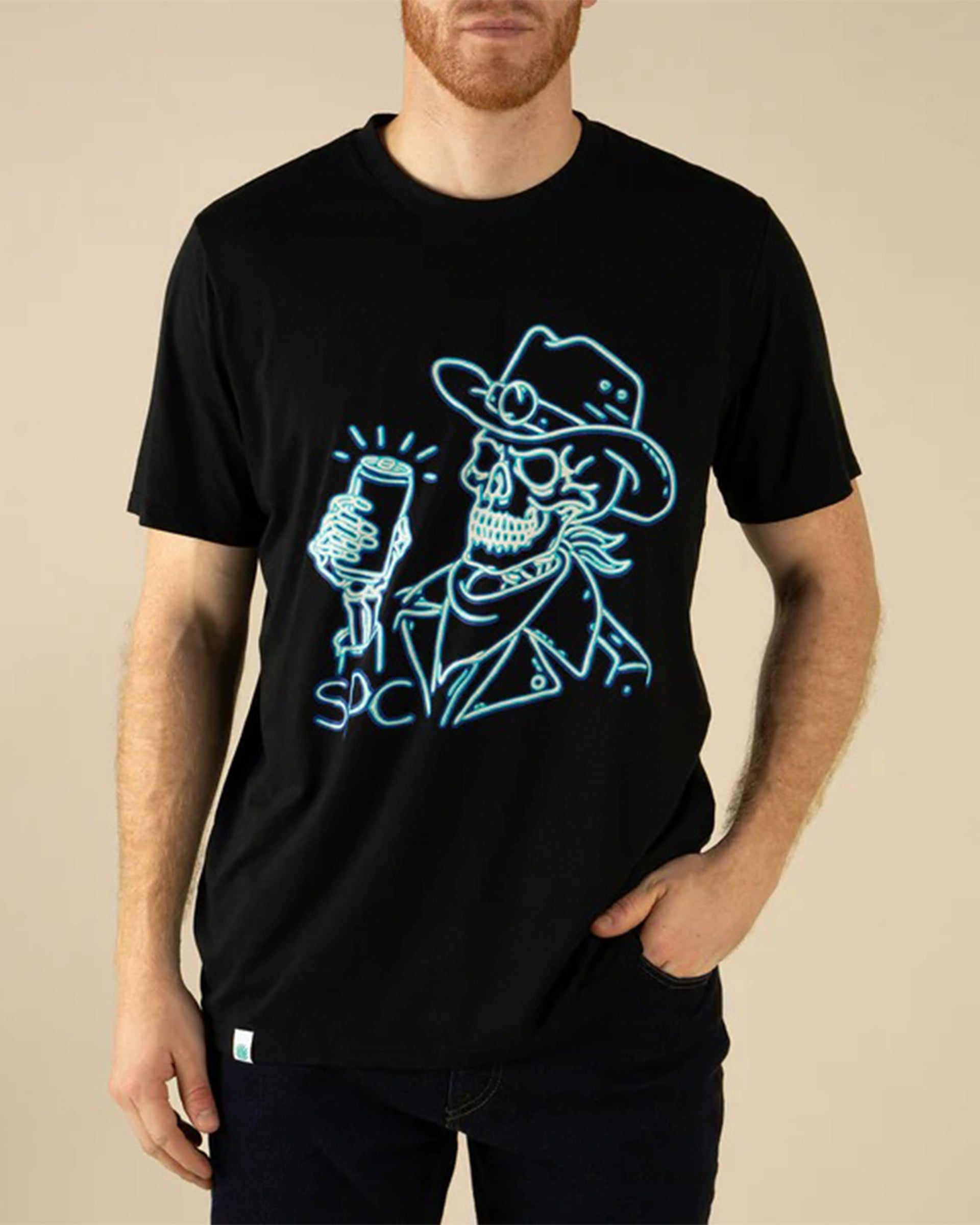 Sendero Provisions Co. Broadway Bones Short Sleeve T-Shirt - Black