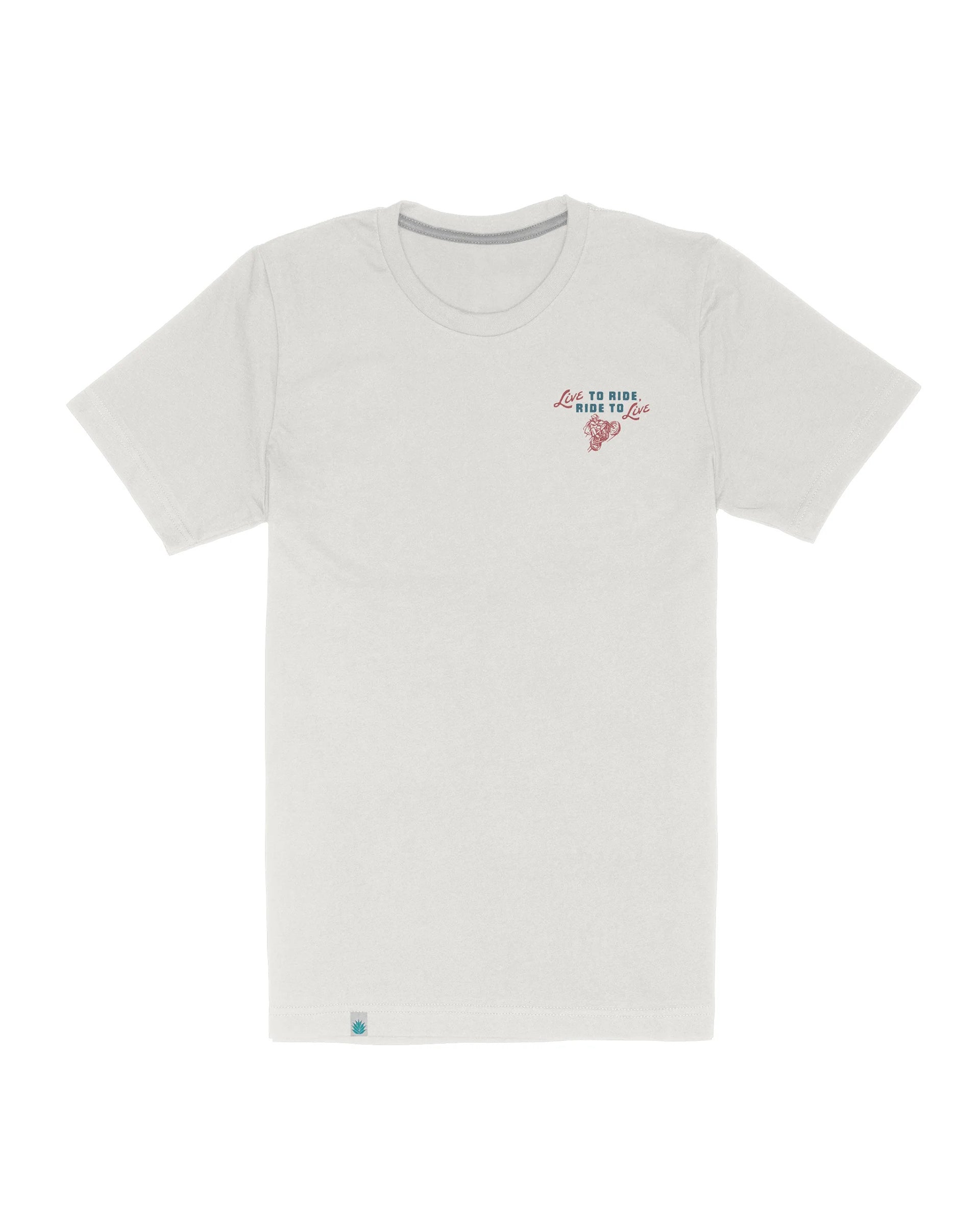 Sendero Provisions Co. x Waco Surf Live To Ride Short Sleeve T-Shirt - Vintage White
