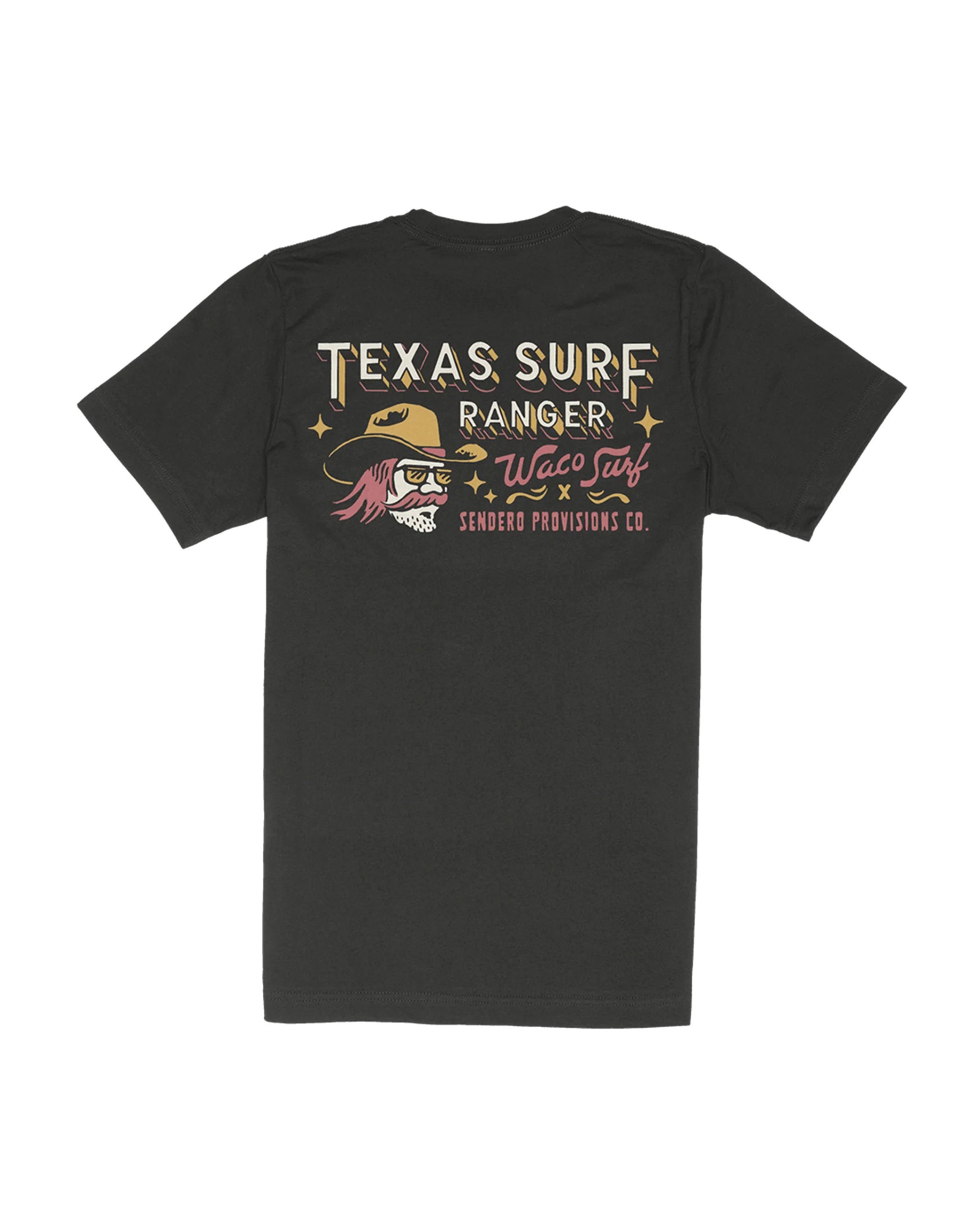 Sendero Provisions Co. x Waco Surf Texas Surf Ranger Short Sleeve T-Shirt - Black