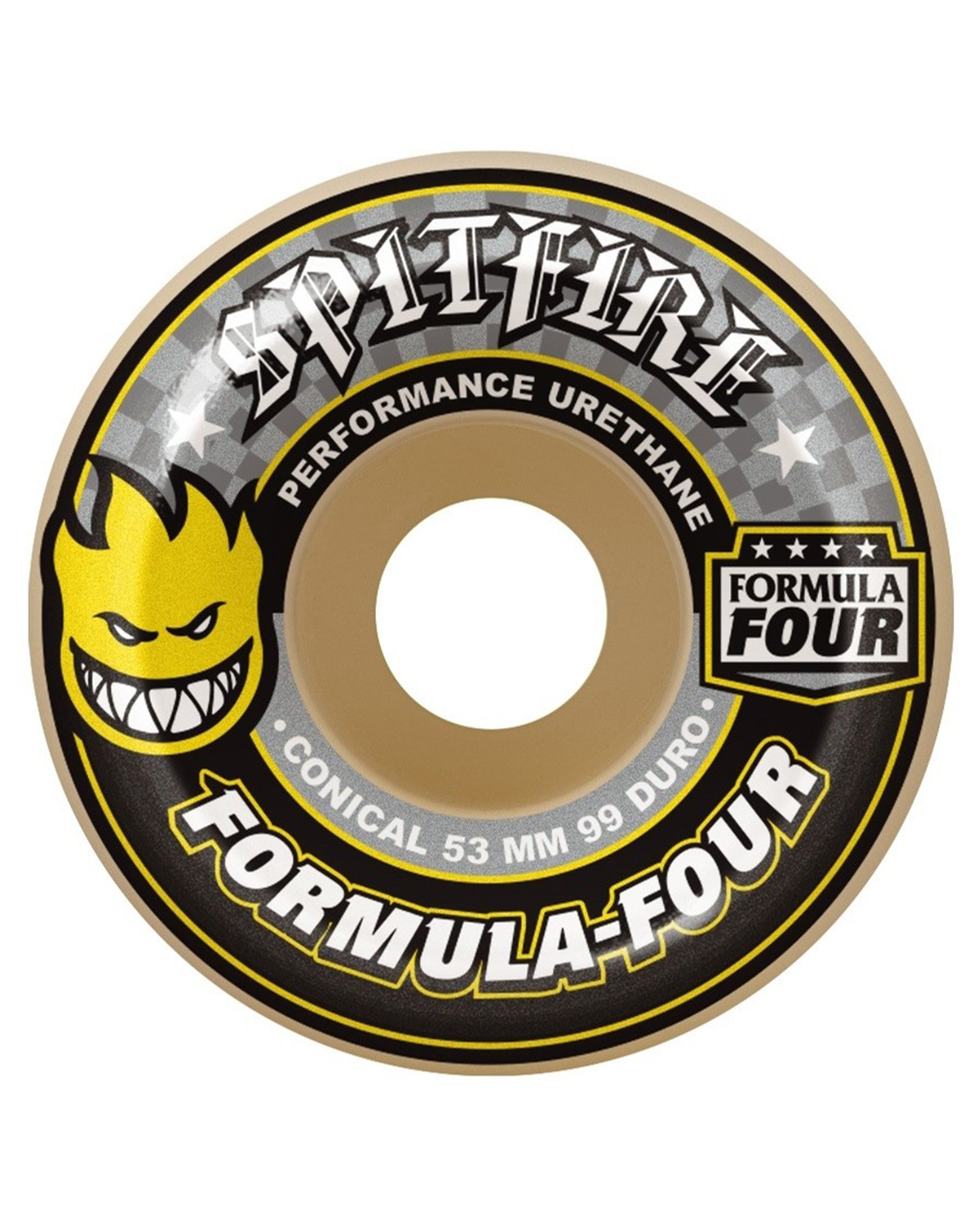 F4 99a Conical Wheels - Yellow