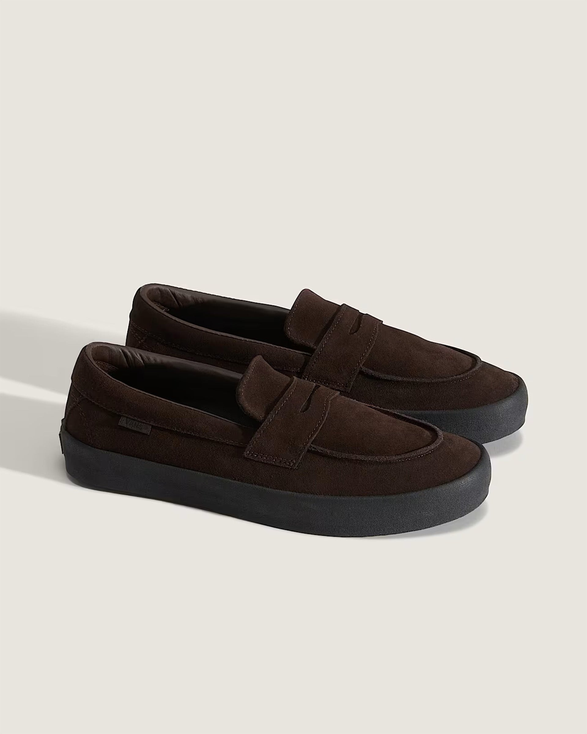 Skate Loafer Suede Shoes - Brown/Black