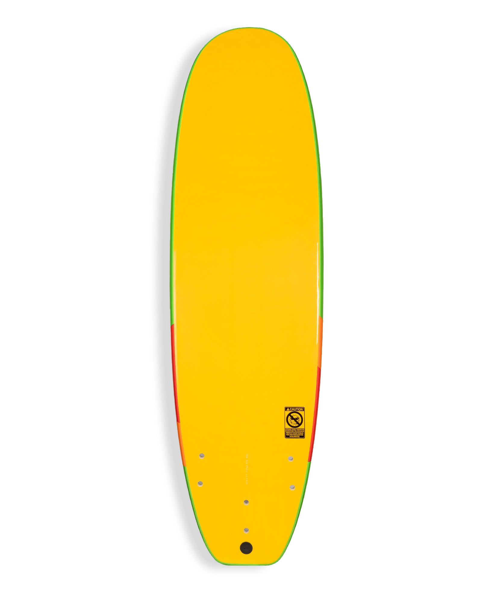 Skiff Softboard 6'6 - Green/Red/Orange