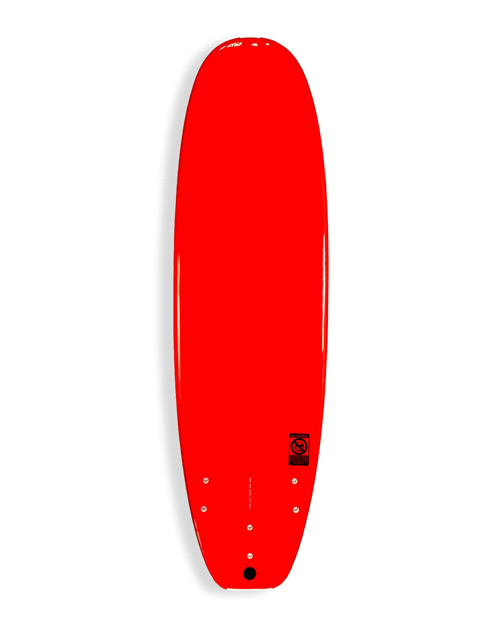 Skiff Softboard 6'6 - Red/White
