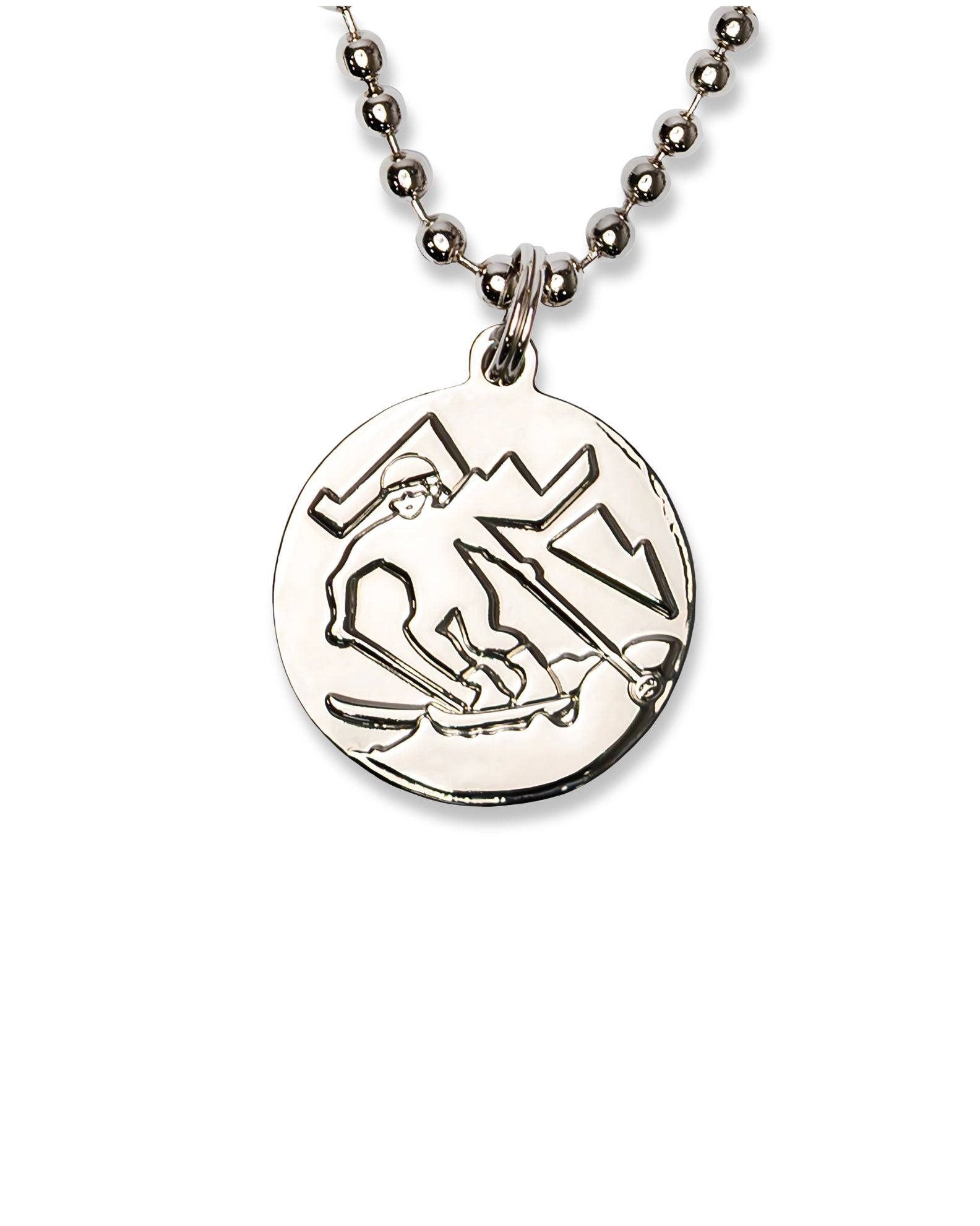 St. Christopher Necklace - Citrine/ White