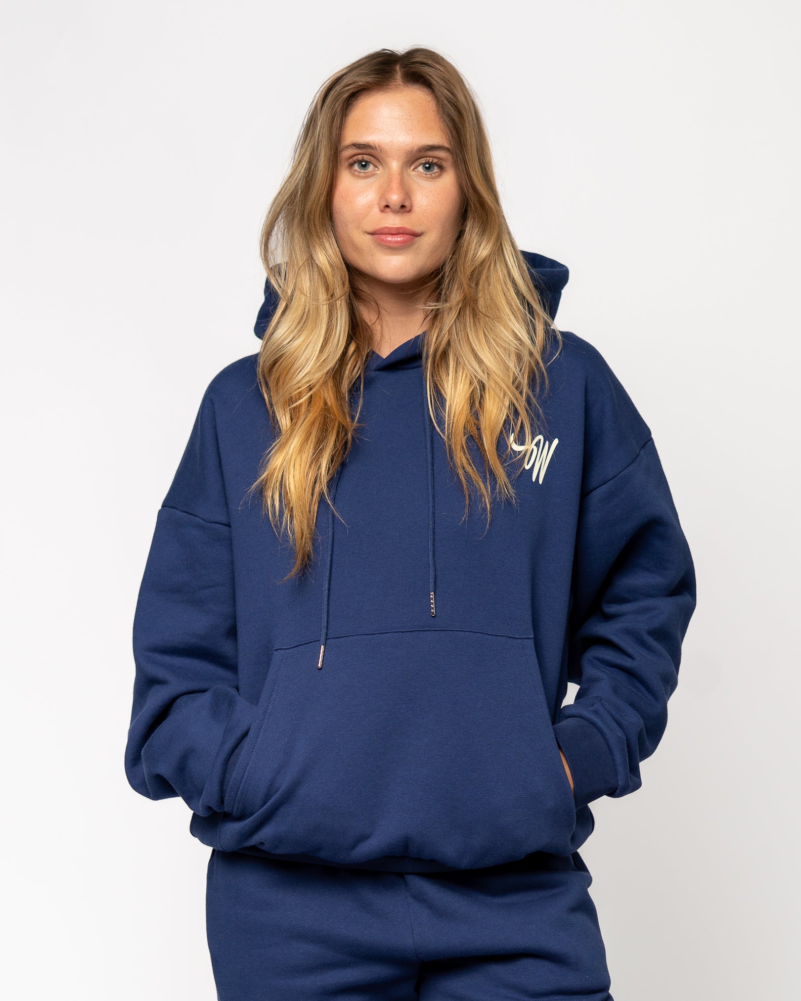 Wish Me Luck Women's Sunny Pullover Hoodie - Blue