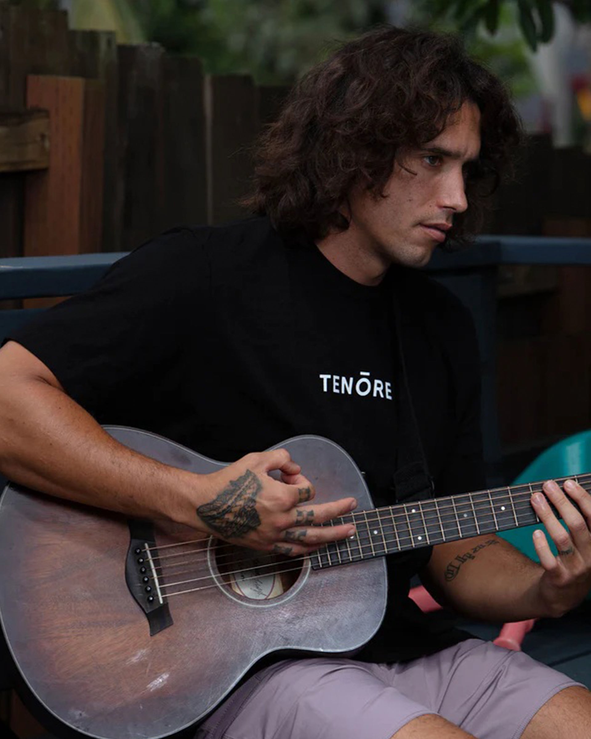 Tenore Classic Logo Short Sleeve T-Shirt - Black