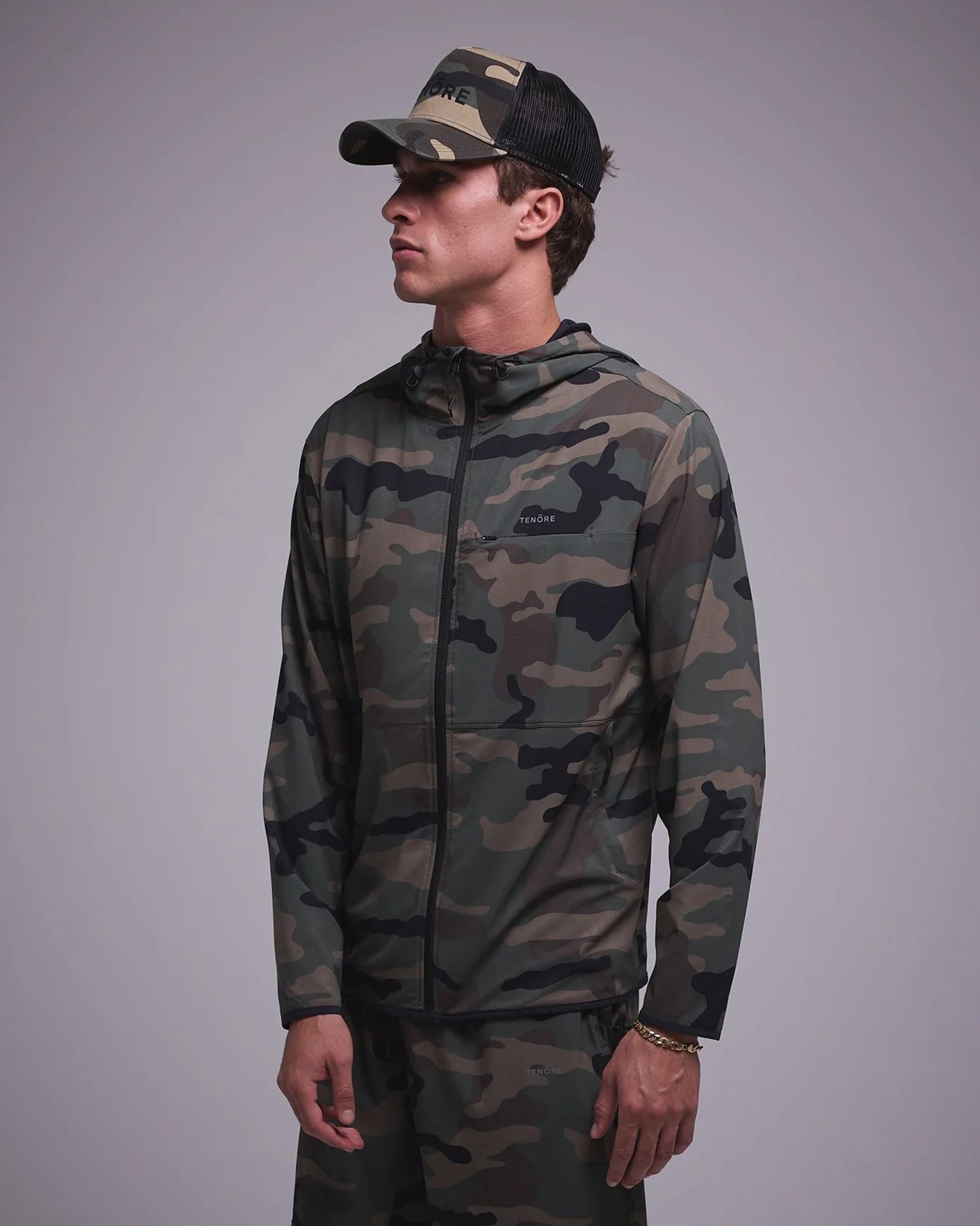 Tenore Flow Jacket - Olive Camo
