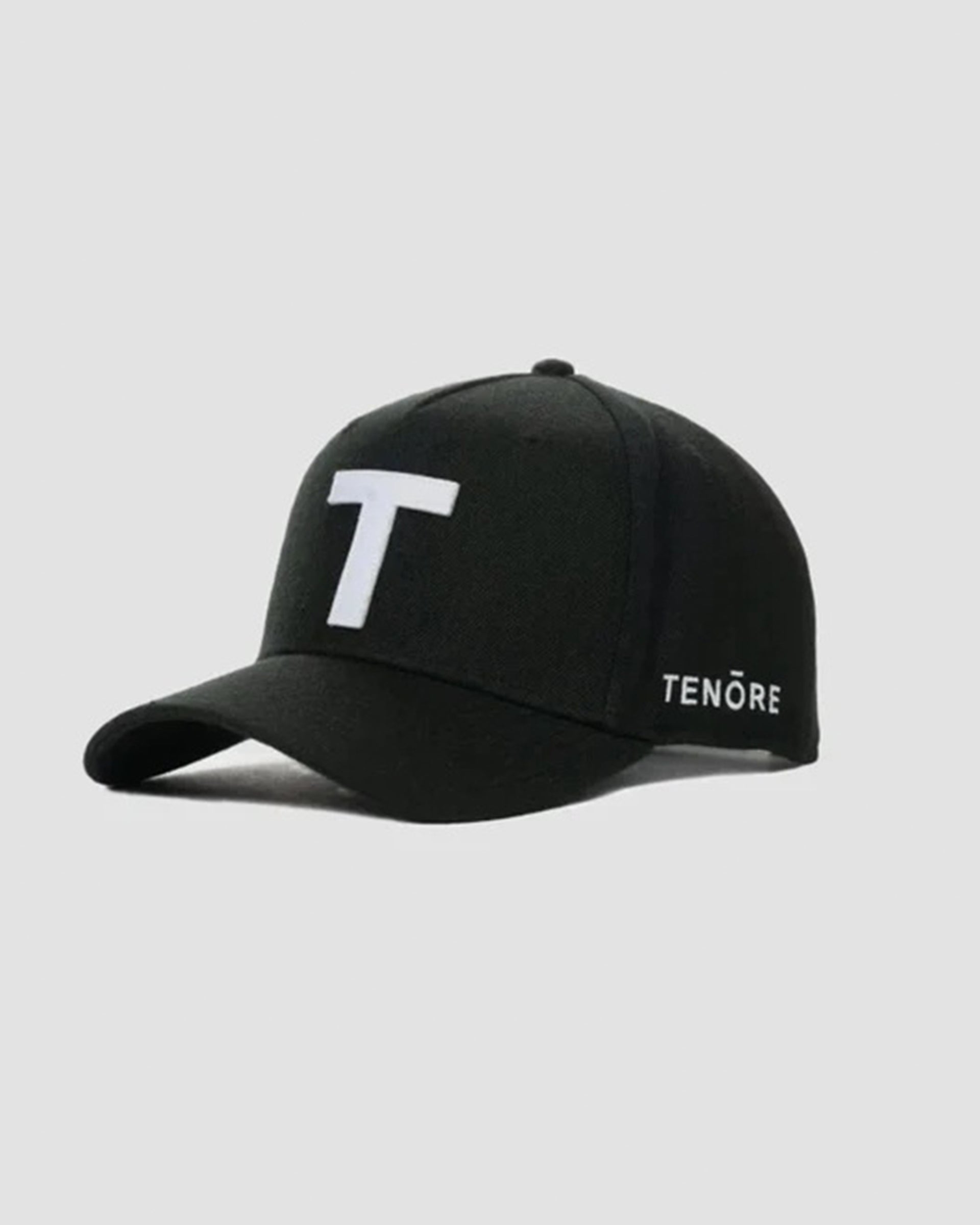 Tenore Logo Applique Stadium Snapback Hat - Black