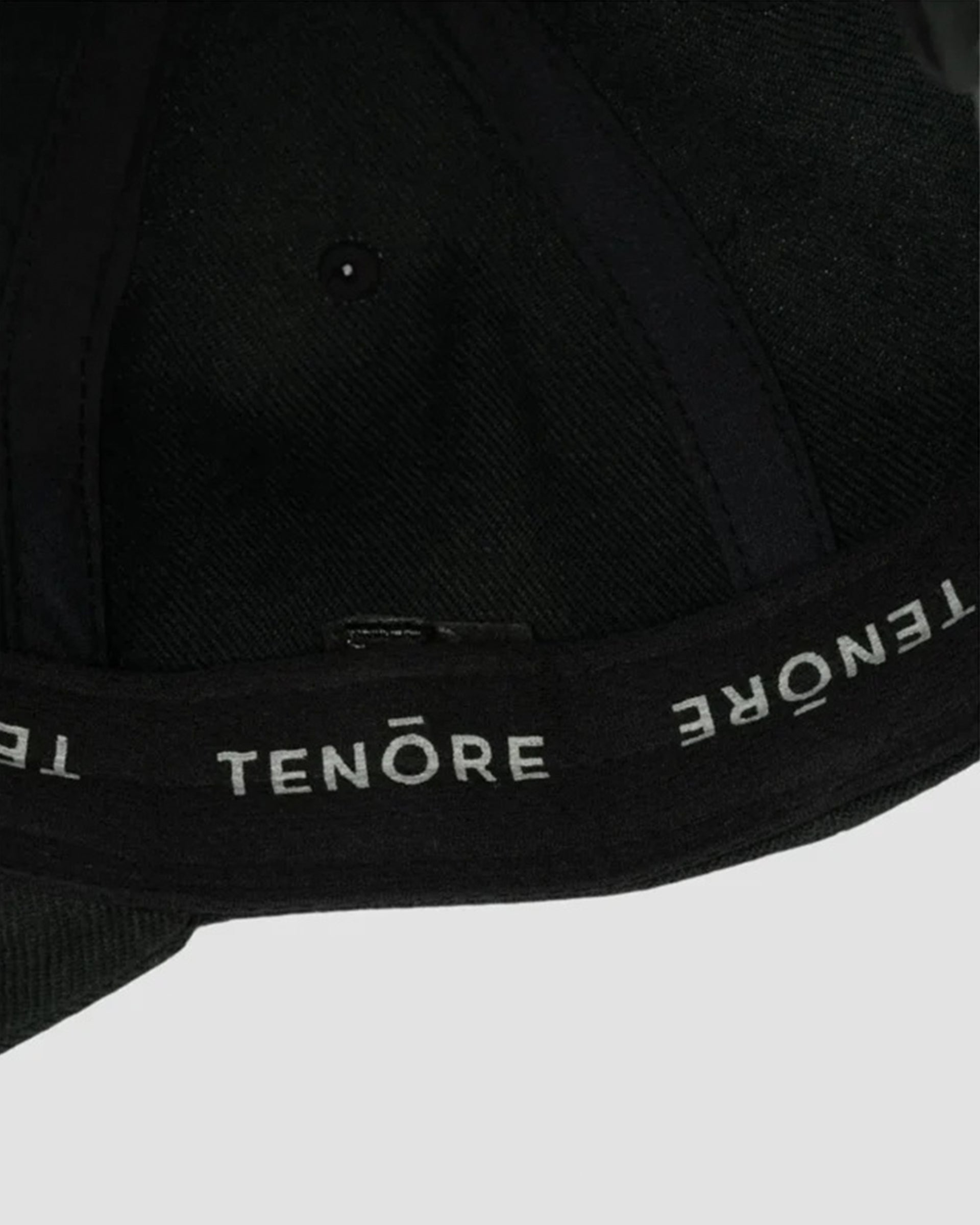 Tenore Logo Applique Stadium Snapback Hat - Black