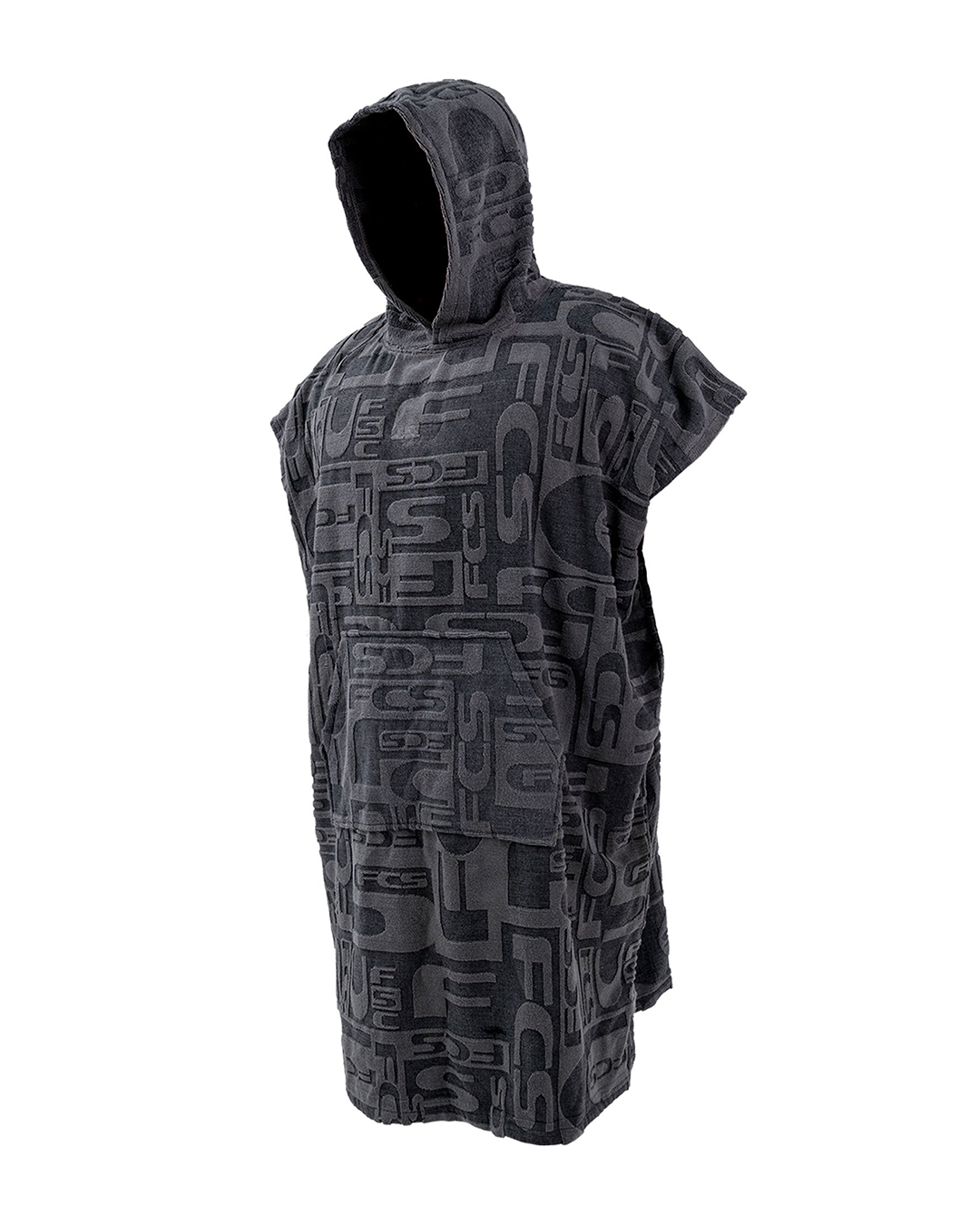 FCS Towel Poncho-Jacquard Charcoal