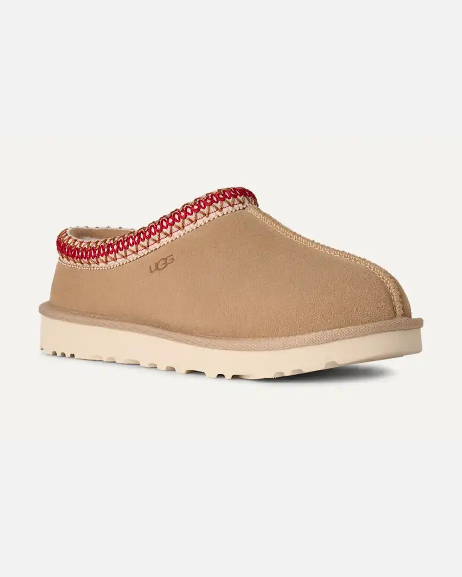 UGG Tasman II Slipper - Sand/Dark Cherry