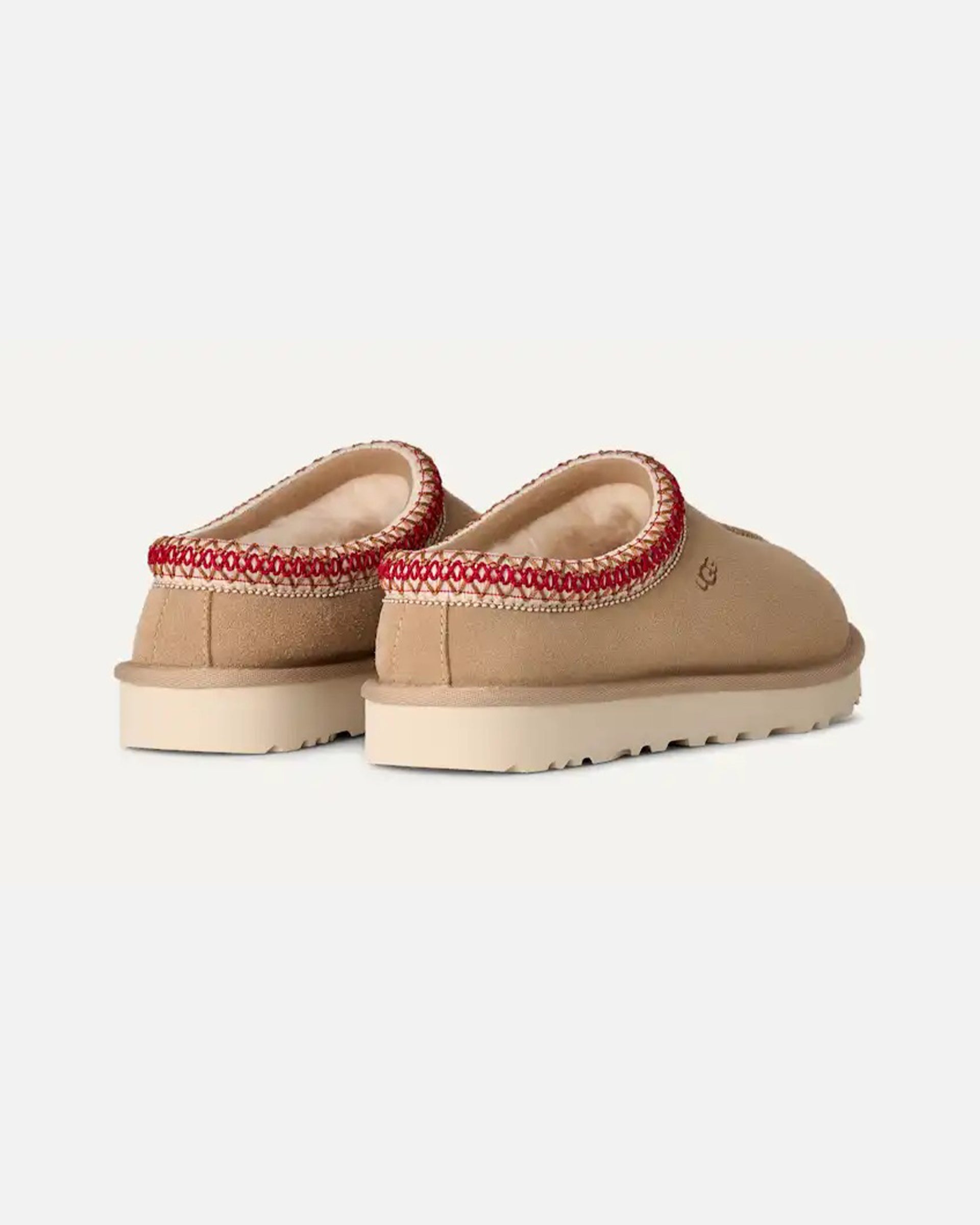 UGG Tasman II Slipper - Sand/Dark Cherry