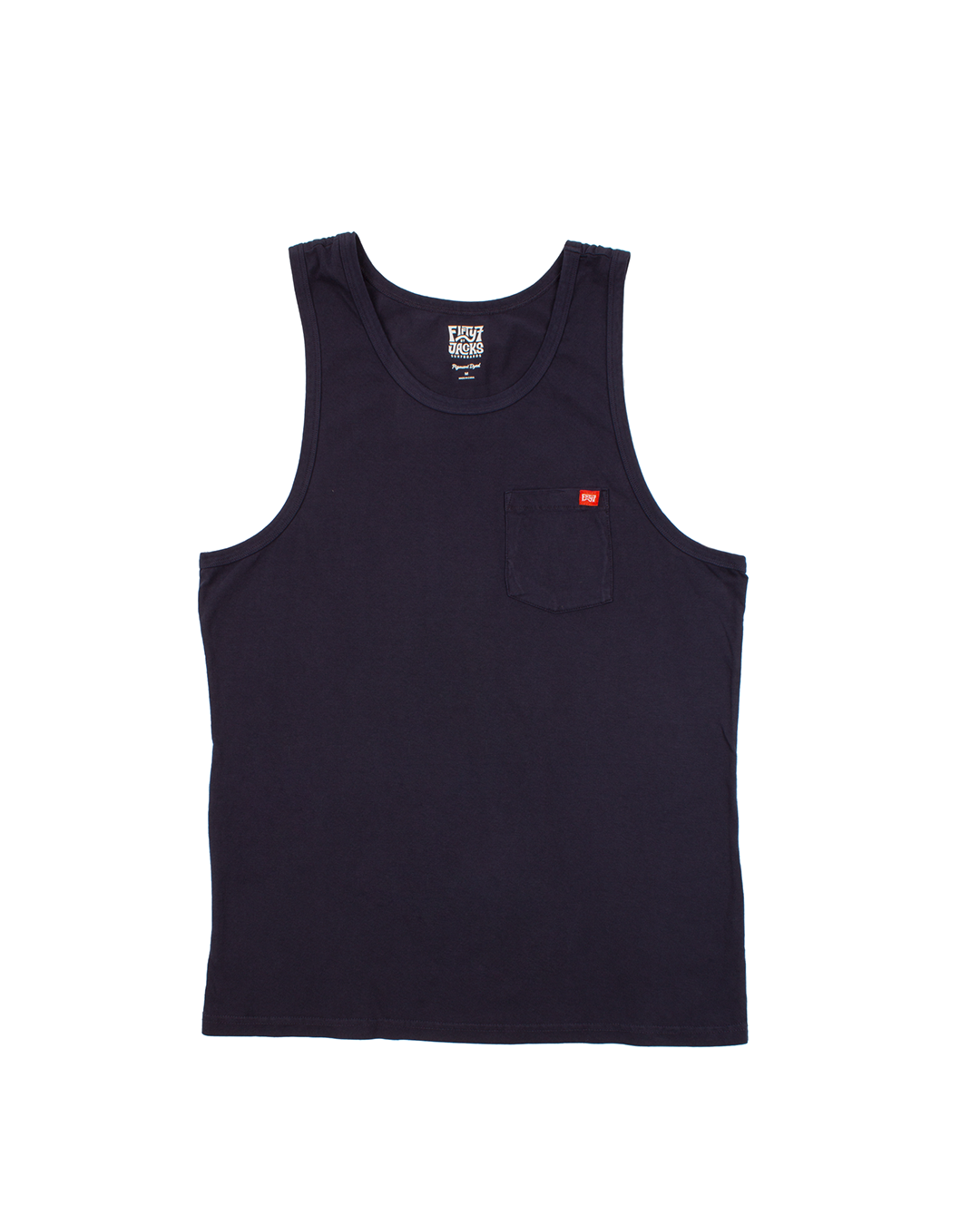 Pigment Dyed Pocket Tank Top - Navy
