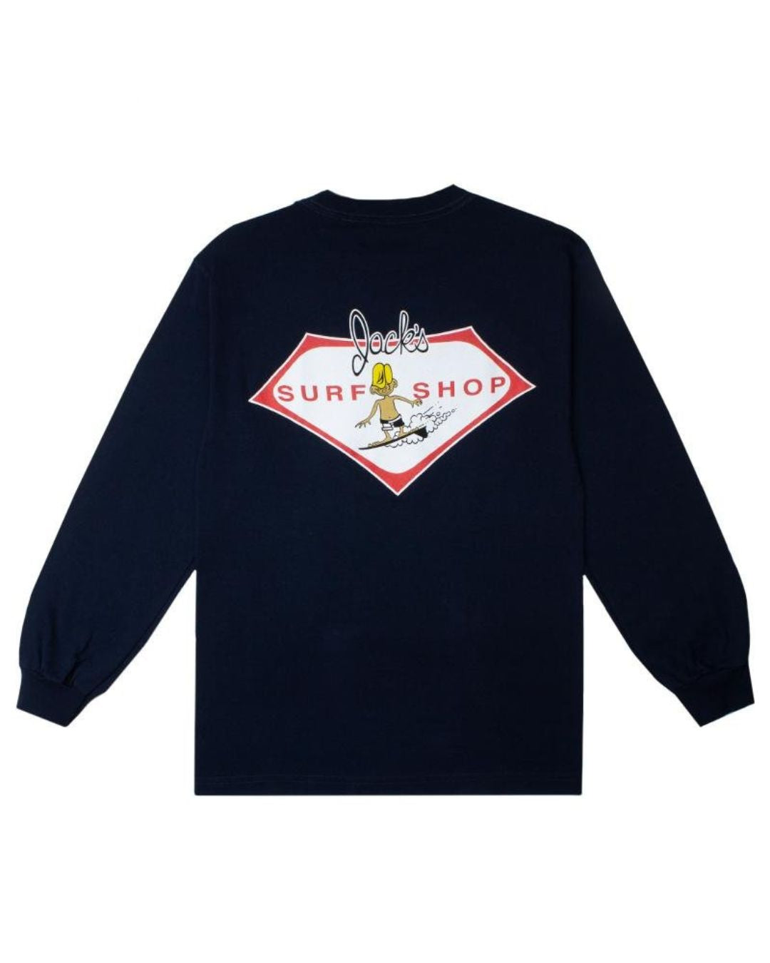 Novatradesstore Men's "Little Dude" Classic Long Sleeve T-Shirt - Navy 